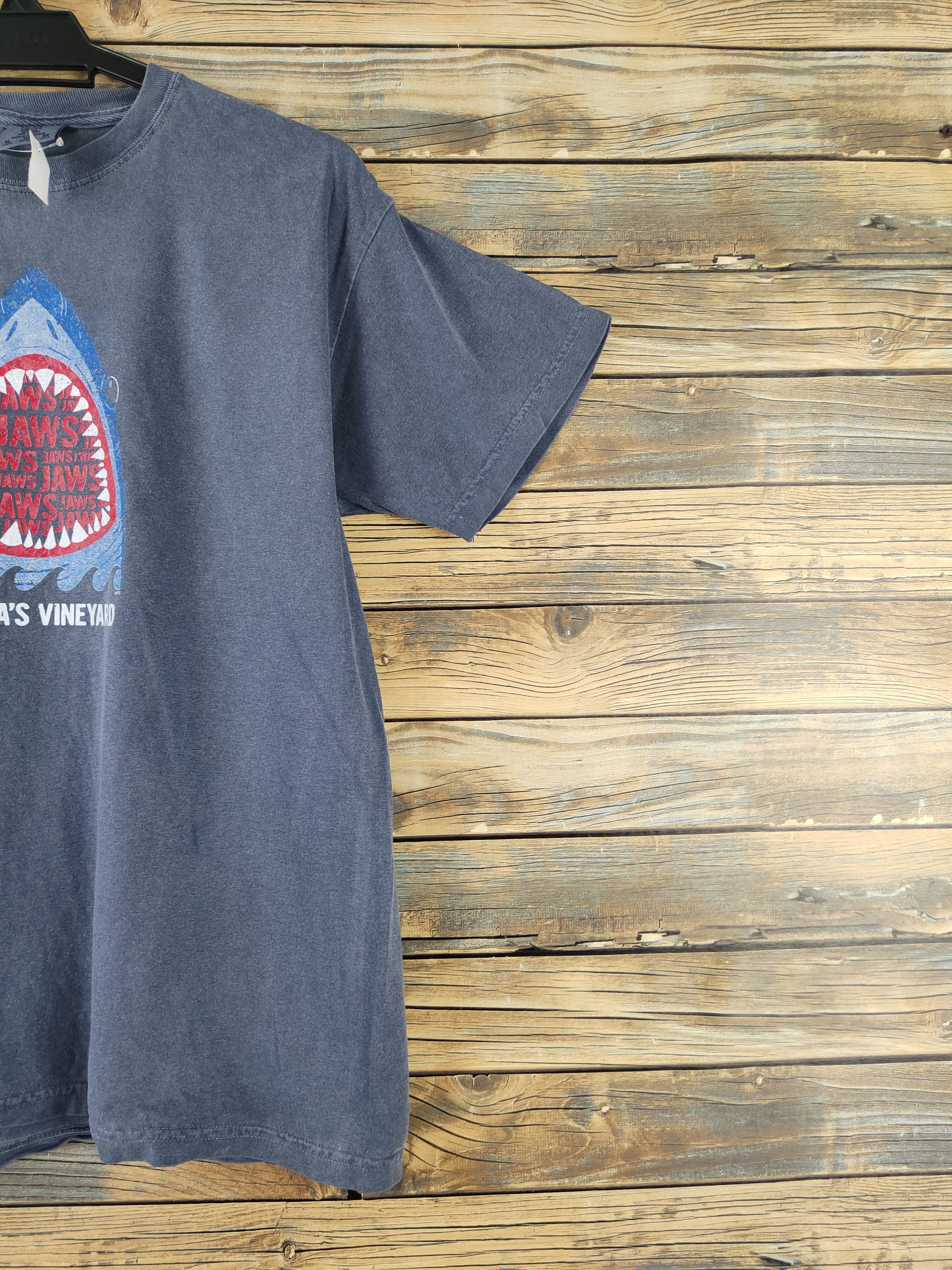 Vintage DL Martha'S Vineyard Jaws movie Gray vintage tee #998 Size US M / EU 48-50 / 2 - 6 Thumbnail