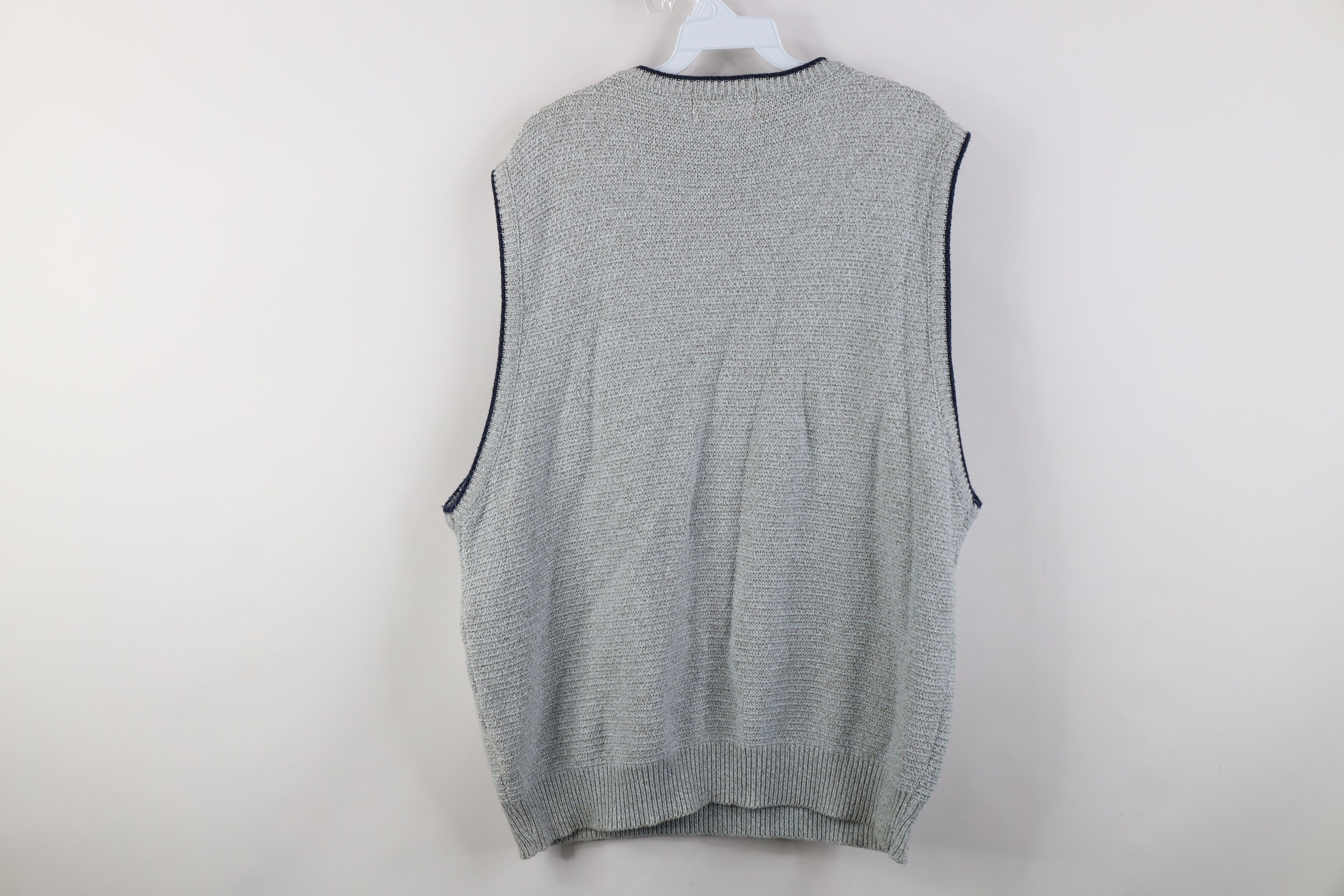 Eddie Bauer Vintage 90s Eddie Bauer Knit V-Neck Sweater Vest Gray USA Size US L / EU 52-54 / 3 - 8 Thumbnail