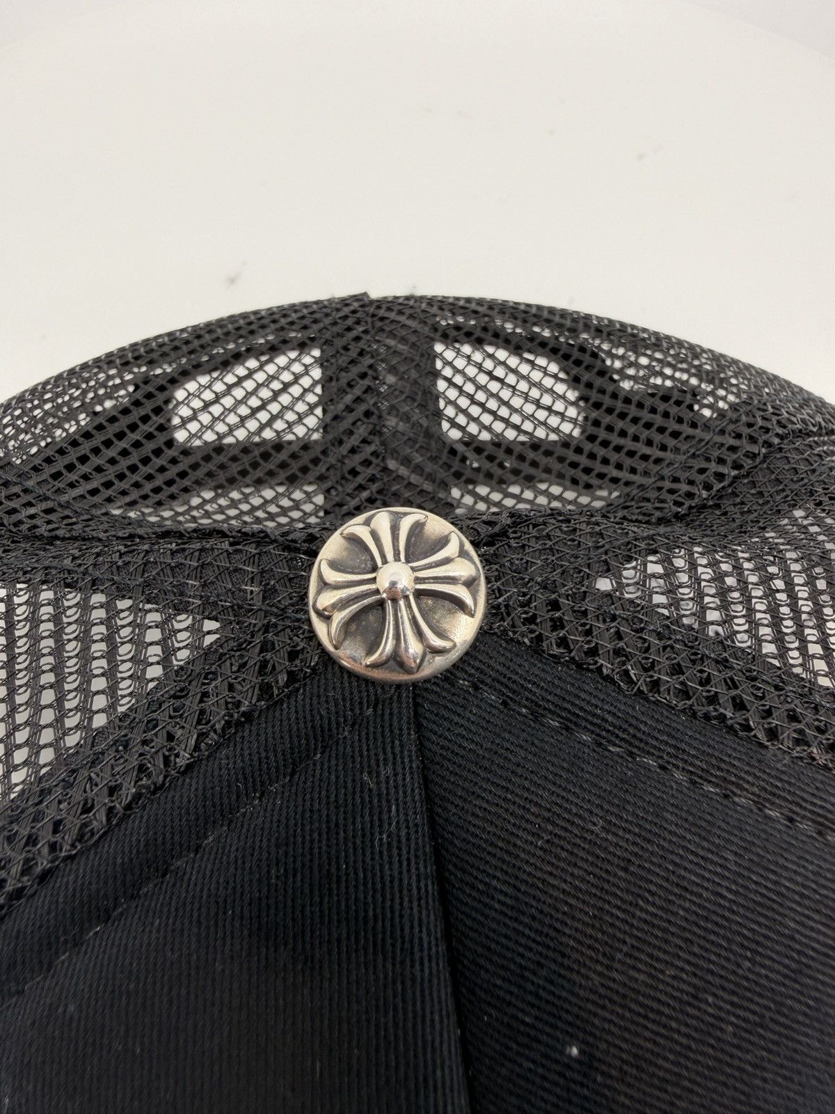 Chrome Hearts Chrome Hearts Pony Hair Cross Patch Trucker Hat Black Size ONE SIZE - 2 Thumbnail