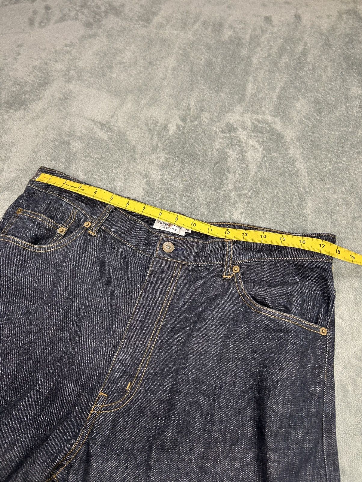 Kamakura Karakuri Tamashii Fujin Raijin Denim S0250 Size US 35 - 9 Thumbnail