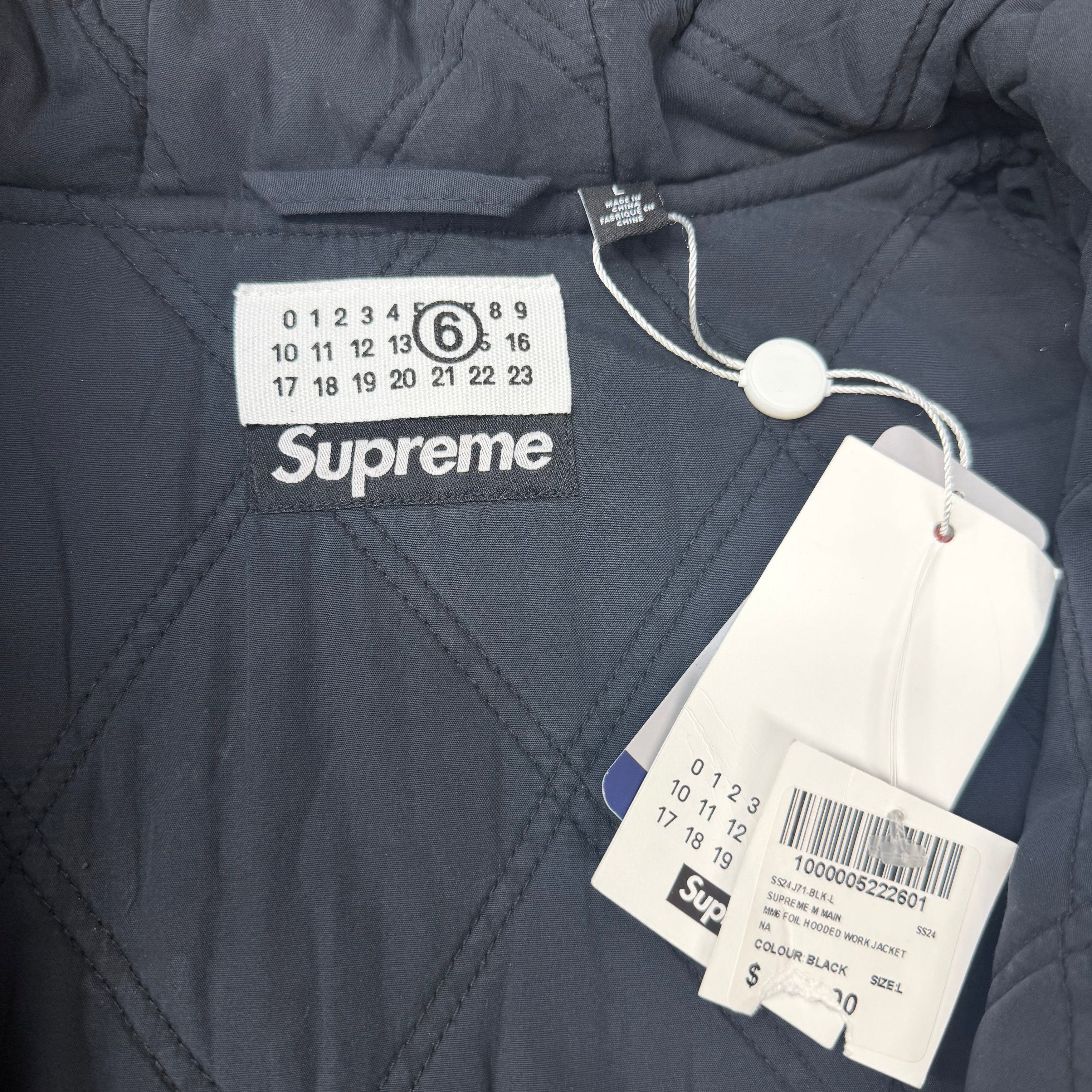 Supreme Supreme x MM6 Maison Margiela Foil Work Jacket L Size US L / EU 52-54 / 3 - 3 Thumbnail