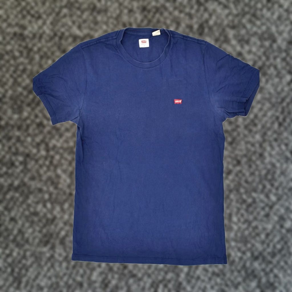 Levi's LEVI'S Mens T-Shirt Top Small Navy Blue Cotton Size US S / EU 44-46 / 1 - 1 Thumbnail