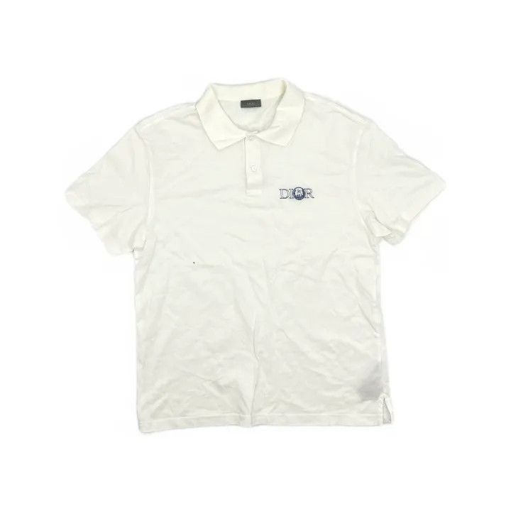 Dior Dior Hylton Nelson White Cotton Polo Shirt 0079-2507 Size US XL / EU 56 / 4 - 2 Thumbnail