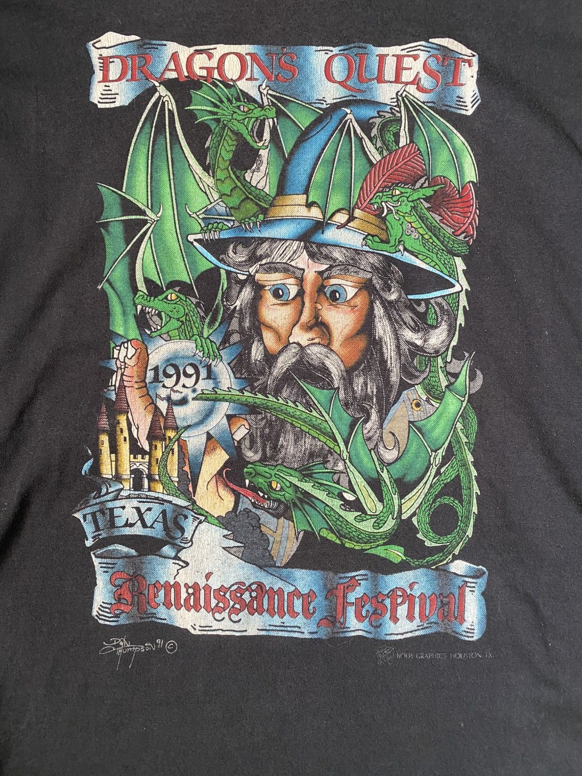 Vintage Vintage Dragon Quest 1991 Size US L / EU 52-54 / 3 - 2 Thumbnail