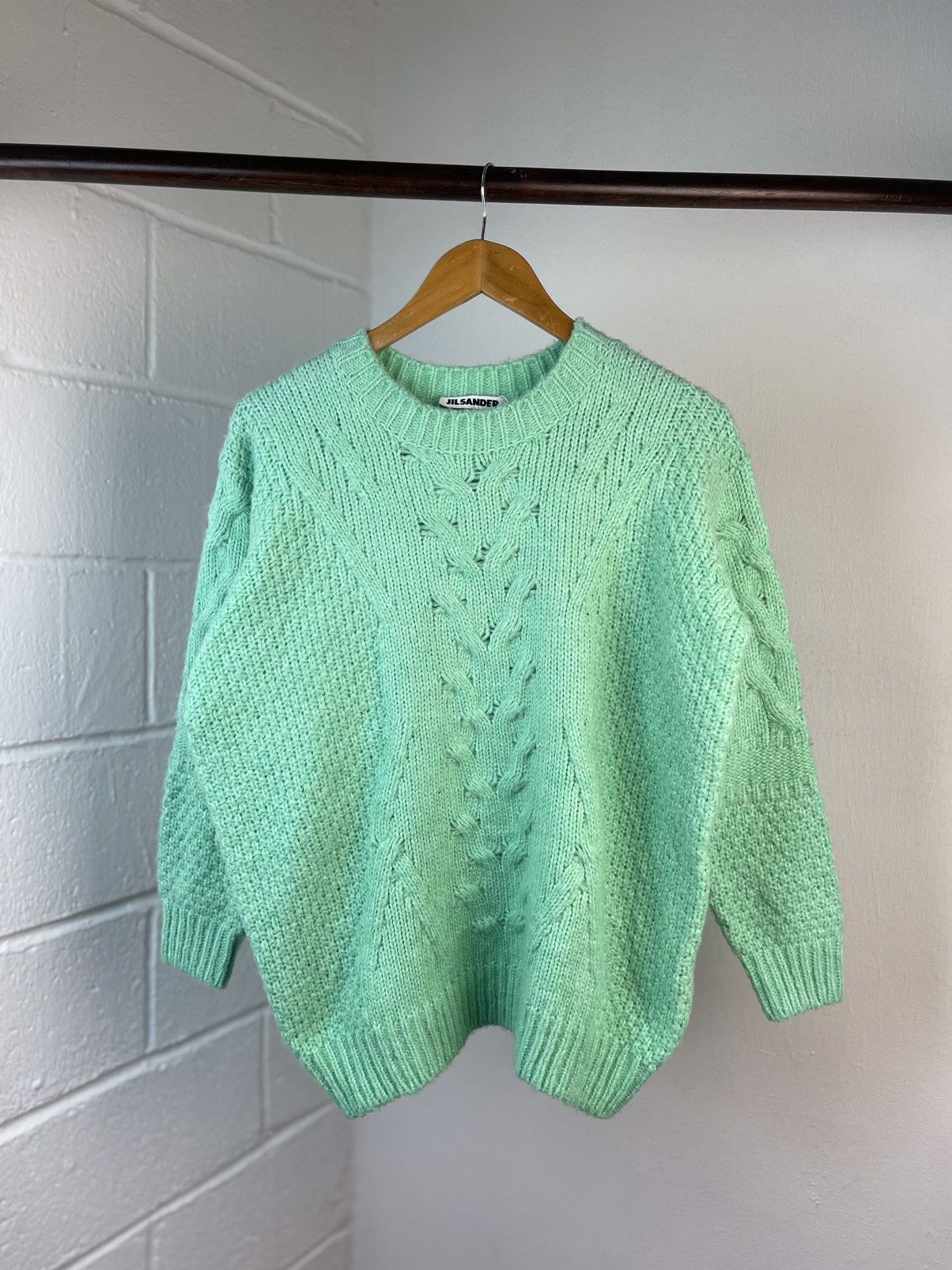 Jil Sander × Raf Simons 2009 JIL SANDER CABLE KNIT SWEATER Size US M / EU 48-50 / 2 - 3 Thumbnail
