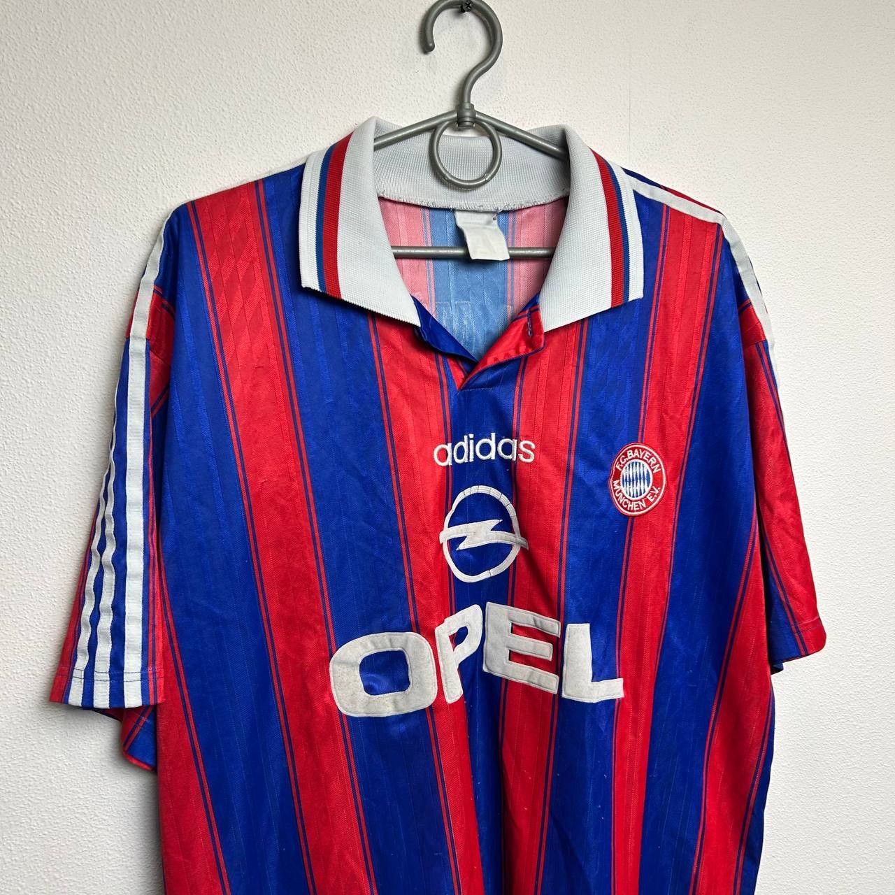 Adidas Vintage Adidas Bayern Munchen 1994 Opel home soccer jersey Size US XL / EU 56 / 4 - 2 Thumbnail