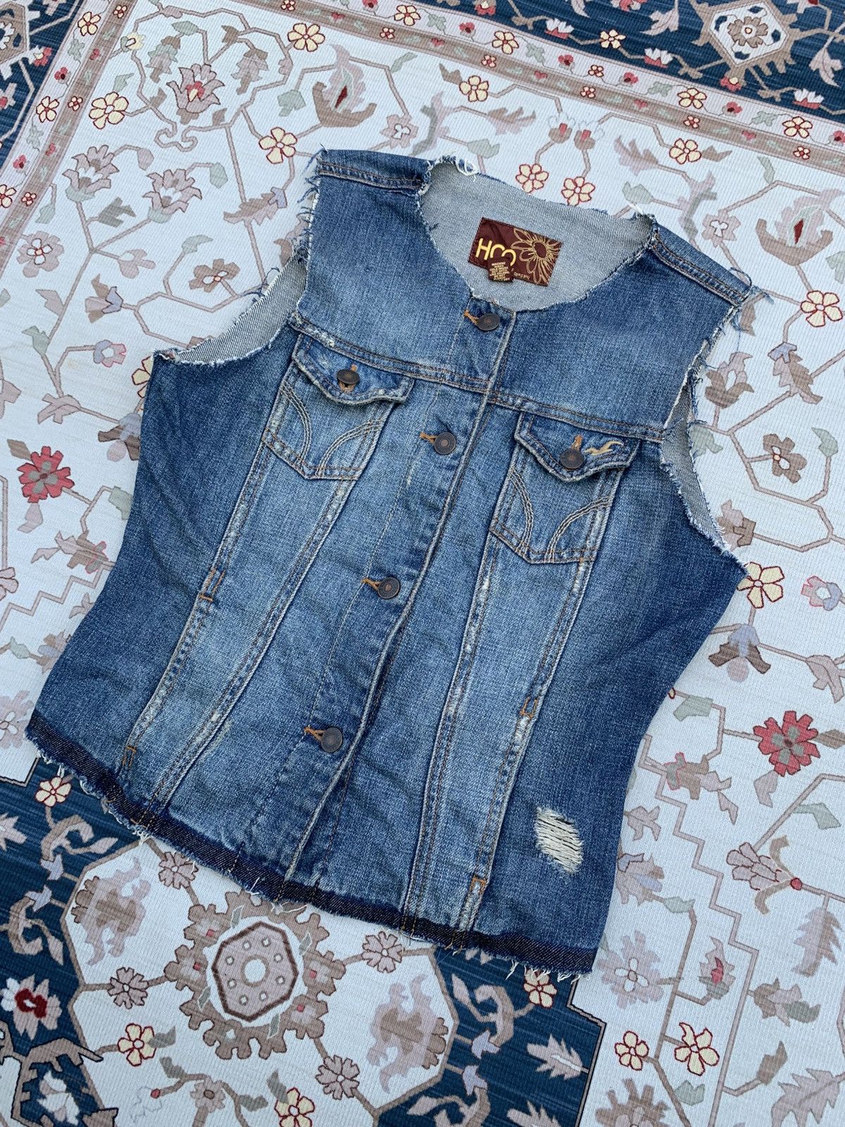 Hollister HOLLISTER RUGGED DENIM JEANS VEST Size S / US 4 / IT 40 - 4 Thumbnail