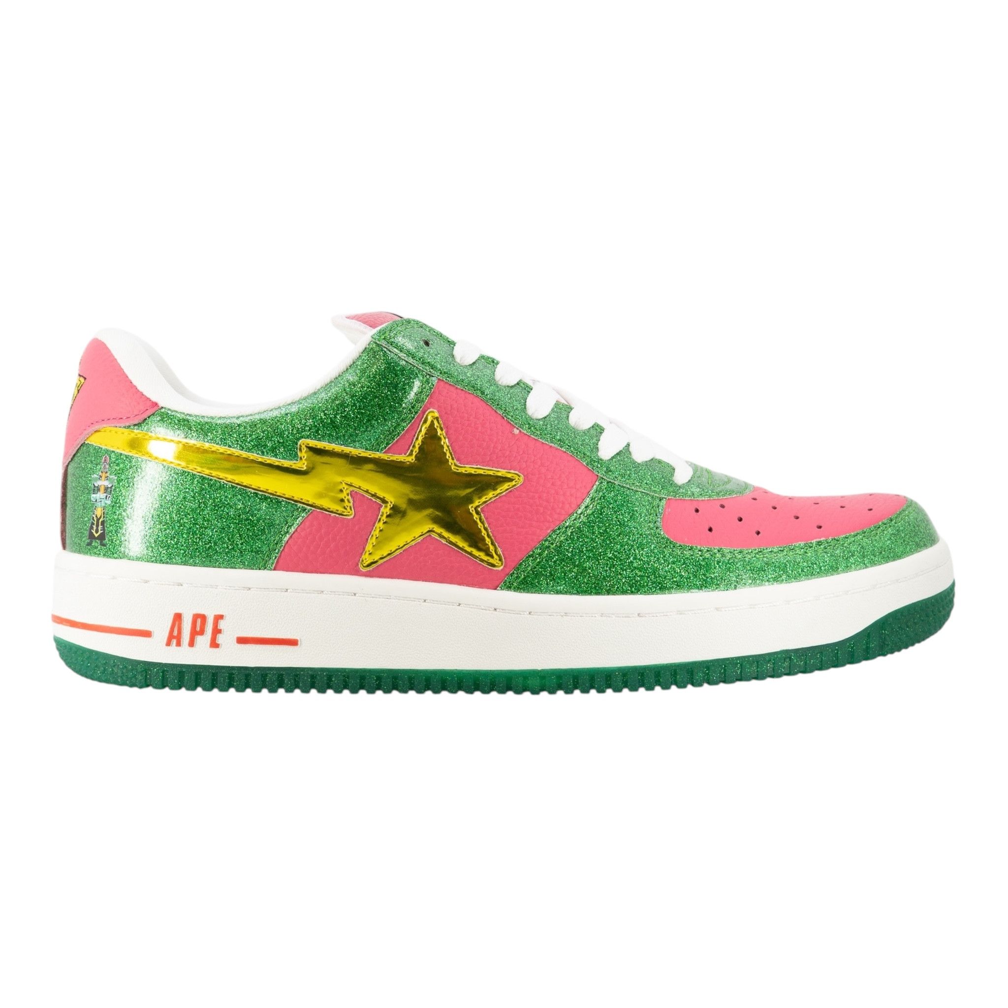 Bape Bapesta #1 M2 'Green Pink' | Grailed