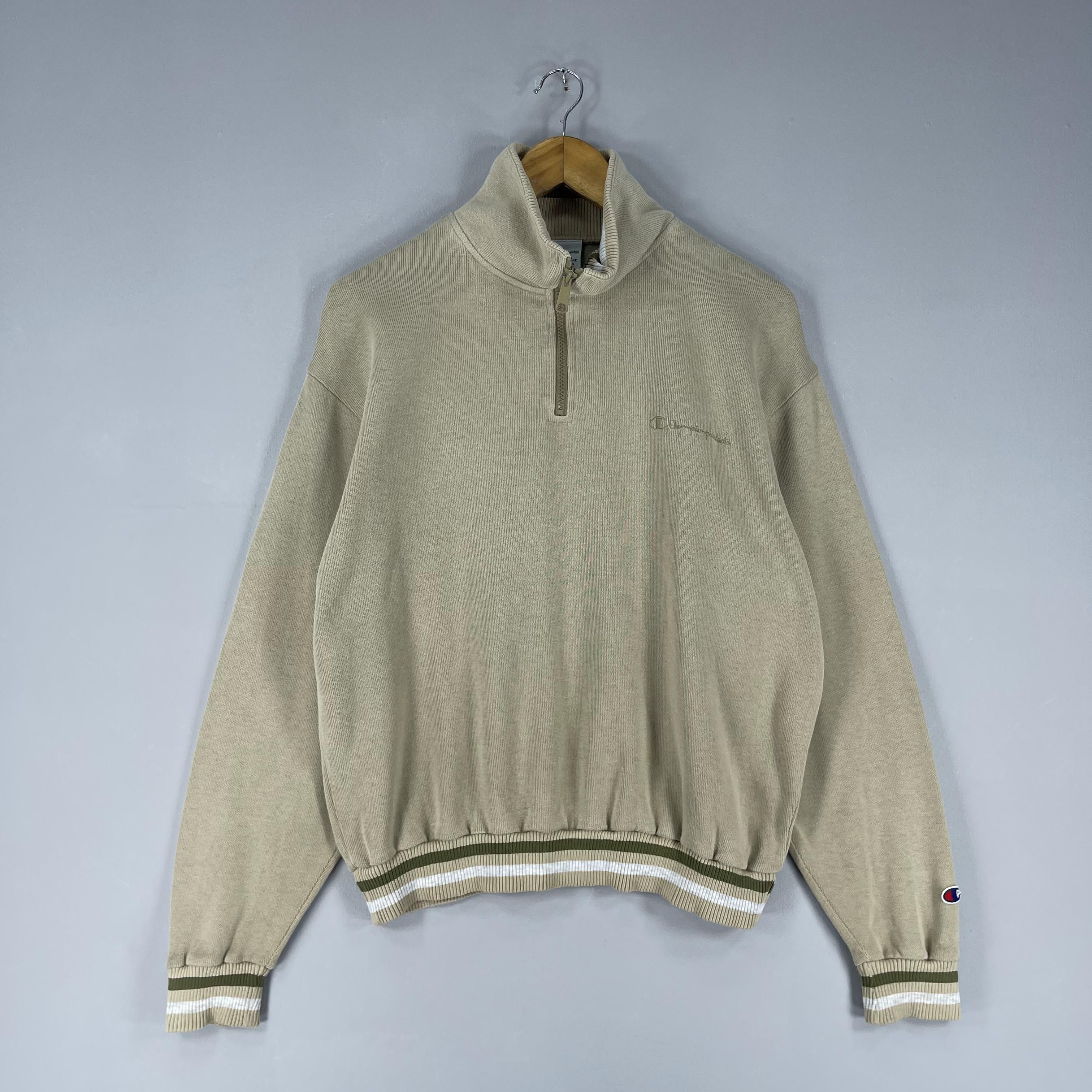 Champion Vintage CHAMPION Script Logo Half Zipper Pullover Sweater Size US M / EU 48-50 / 2 - 4 Thumbnail