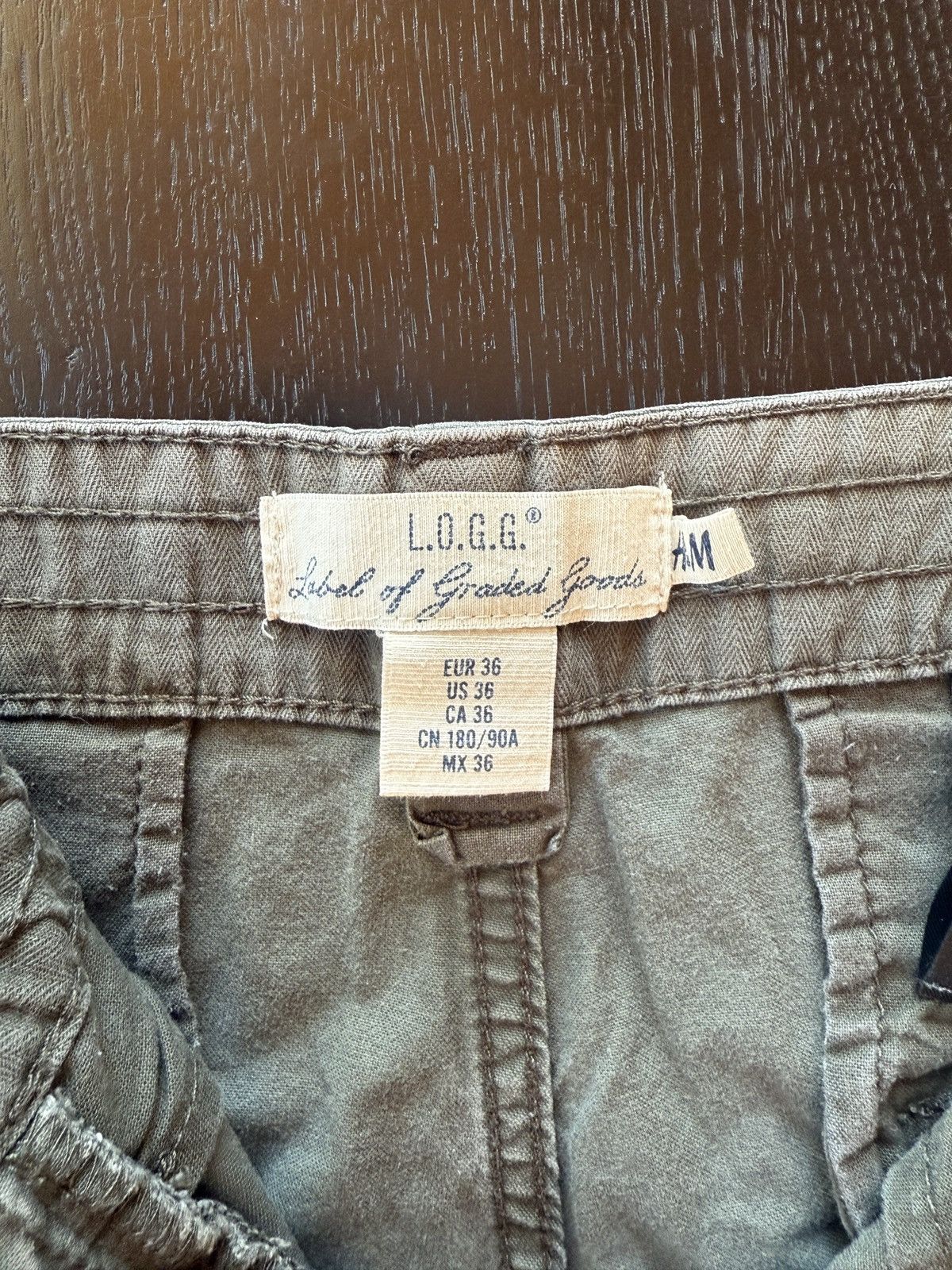 H&M Vintage Olive Green H&M Cargo Pants 36x30 Size US 36 / EU 52 - 3 Thumbnail