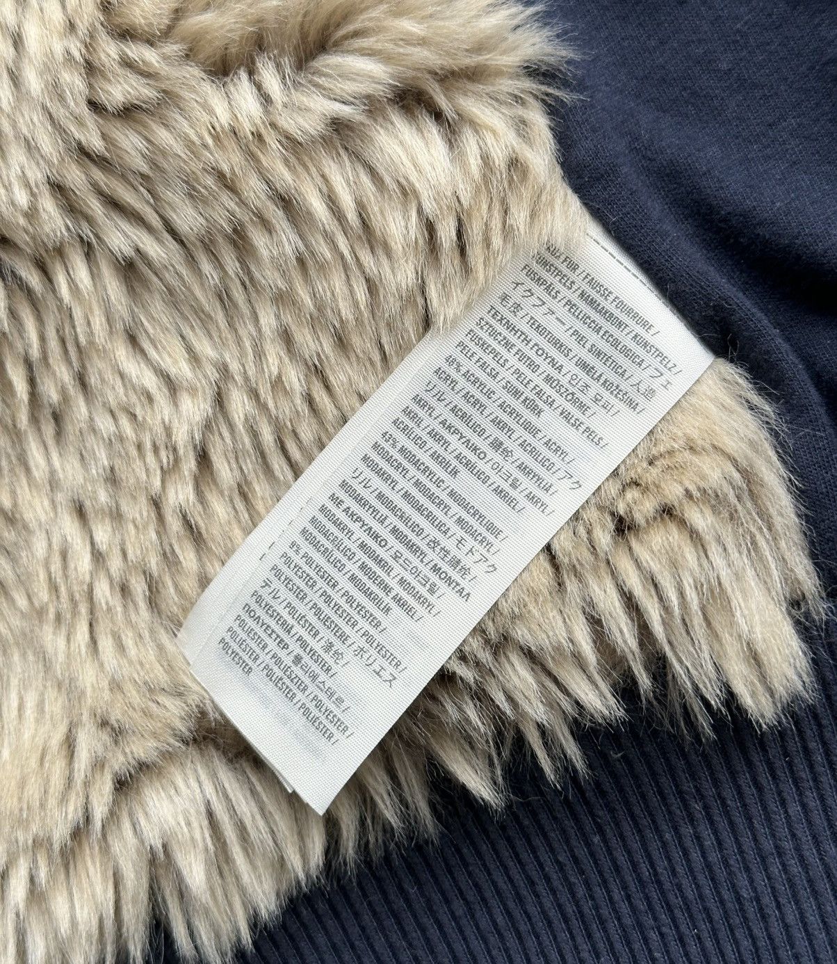 Abercrombie & Fitch Vintage Abercrombie & Fitch Faux Fur Lined Hoodie Blue Y2K Size L / US 10 / IT 46 - 11 Thumbnail