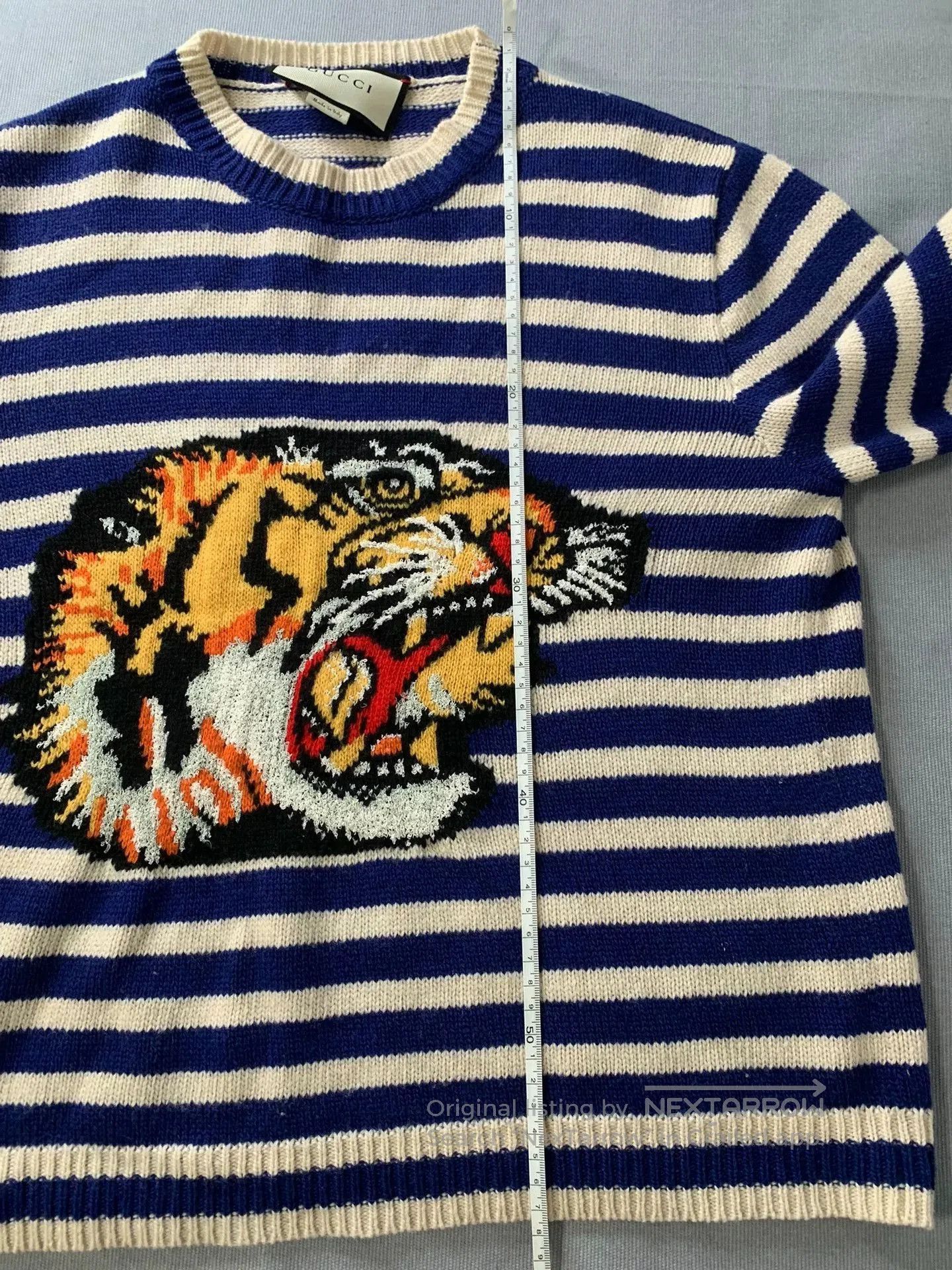 Gucci Gucci Tiger Head Embroidered Wool Sweater. Size US S / EU 44-46 / 1 - 8 Thumbnail