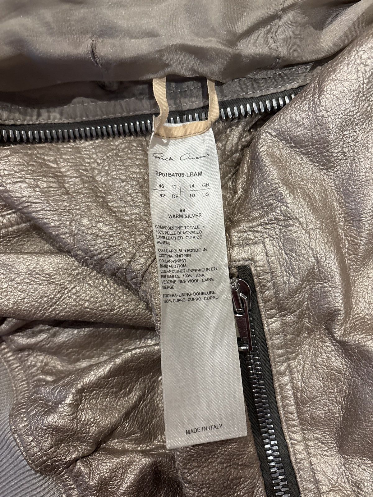 Rick Owens Rick Owen’s leather bomber Size US S / EU 44-46 / 1 - 6 Thumbnail