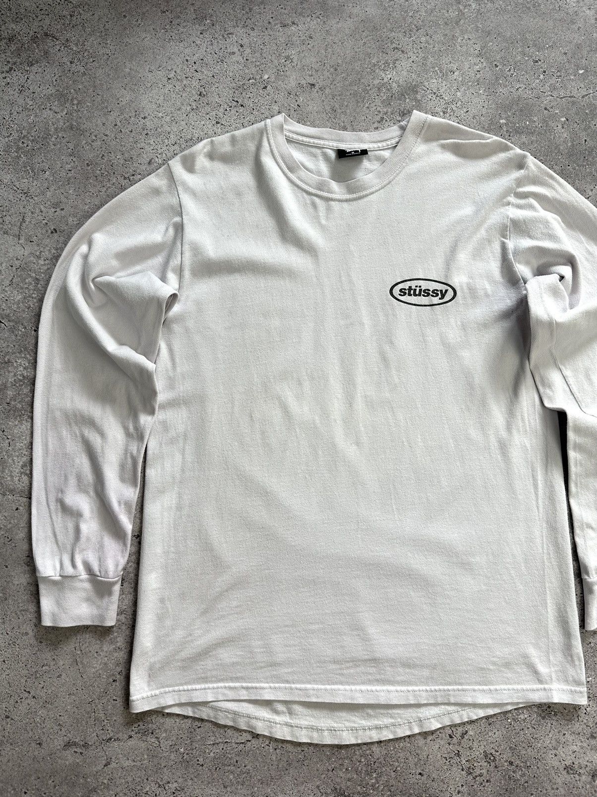Stussy × Vintage Vintage Stussy Y2K Long Sleeve Big Logo Distressed Size US M / EU 48-50 / 2 - 8 Thumbnail