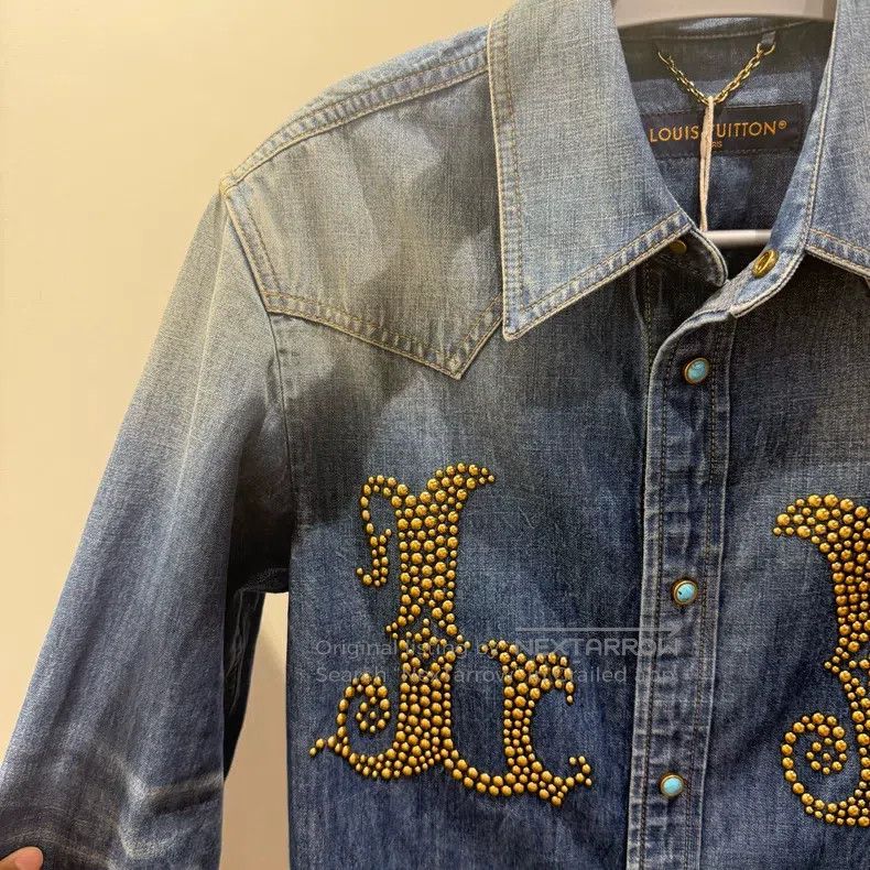 Louis Vuitton Louis Vuitton 24 FW Studded Alphabet Single Breasted Denim Size US XS / EU 42 / 0 - 6 Thumbnail