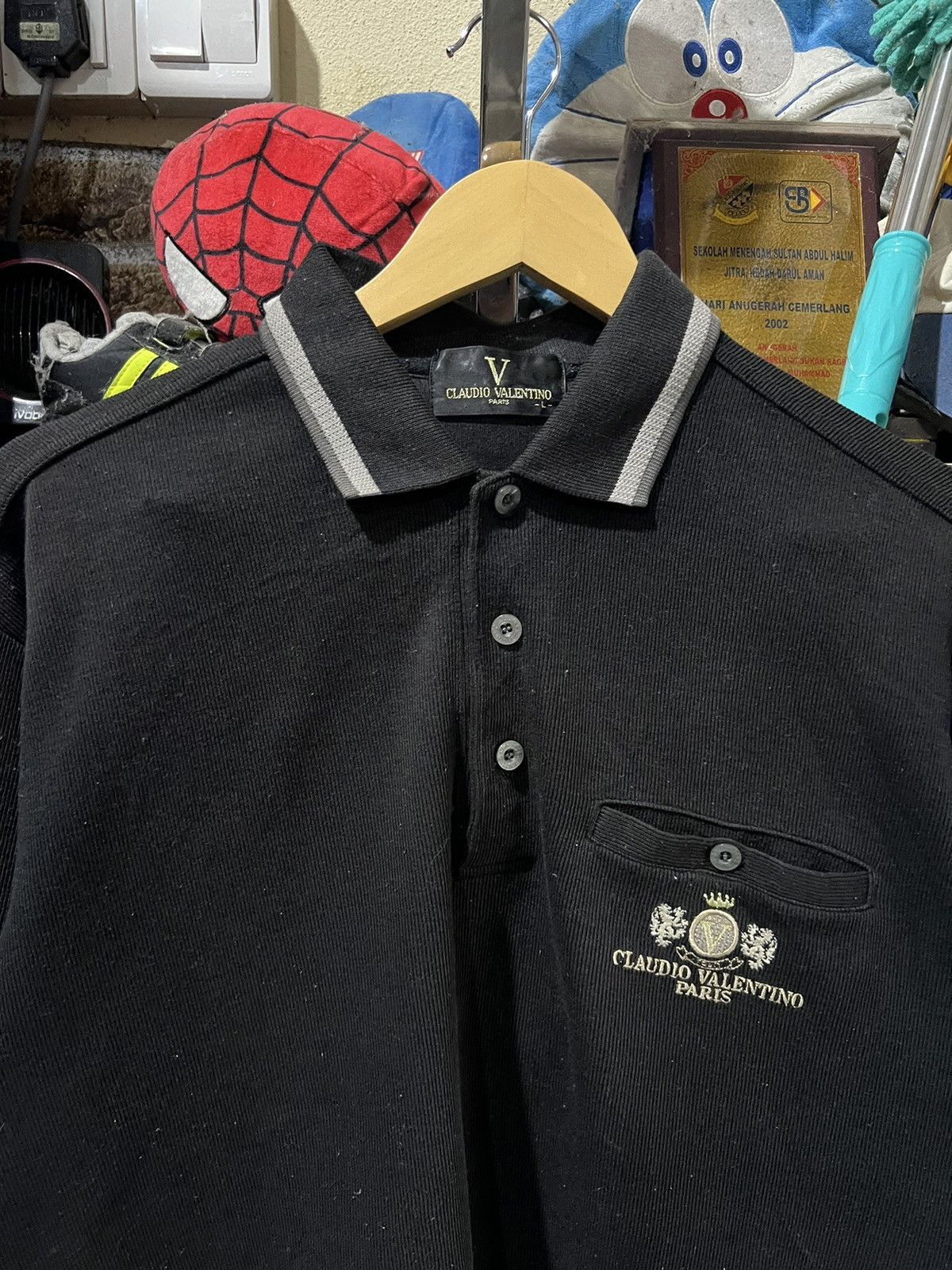 Other 🔥Vintage Claudio Valentino Long Sleeve Polo Size US M / EU 48-50 / 2 - 3 Thumbnail