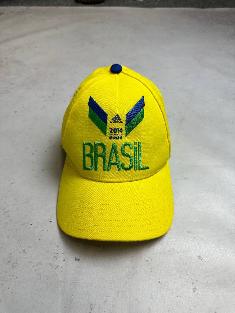 Adidas Vintage Adidas 2014 Brasil Soccer Cup Cap Y2K Os Size ONE SIZE - 2 Thumbnail