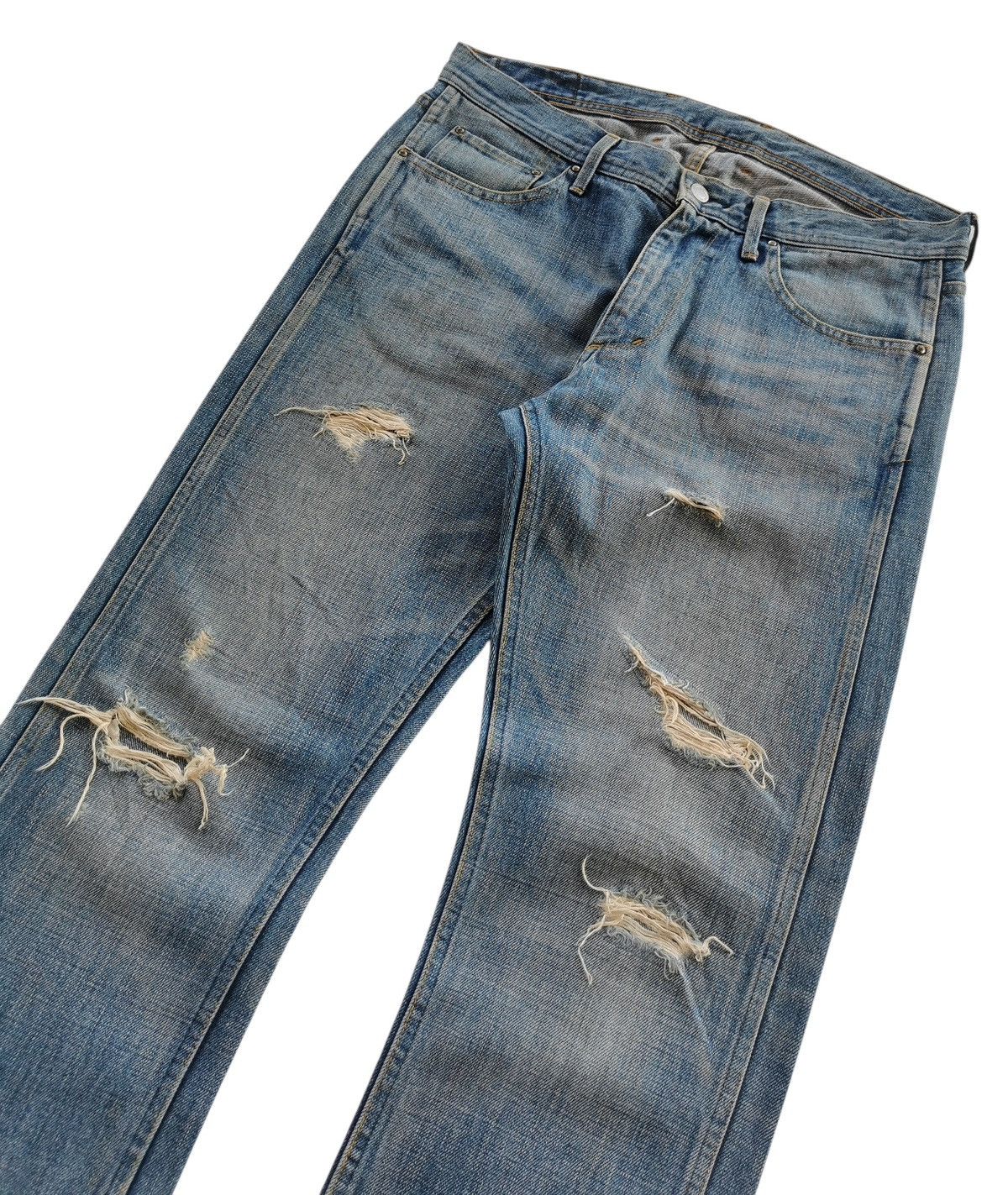 monkey time Monkey Time UnitedArrow Distressed Japan Jeans VIBES Kapital Size US 33 - 9 Thumbnail