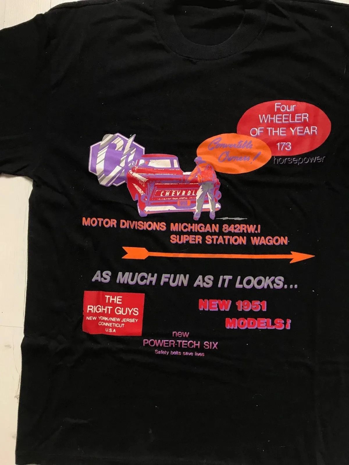 Other Vintage Chevrolet Convertible 80s 90s Rare Sz L Fit Size US L / EU 52-54 / 3 - 2 Thumbnail