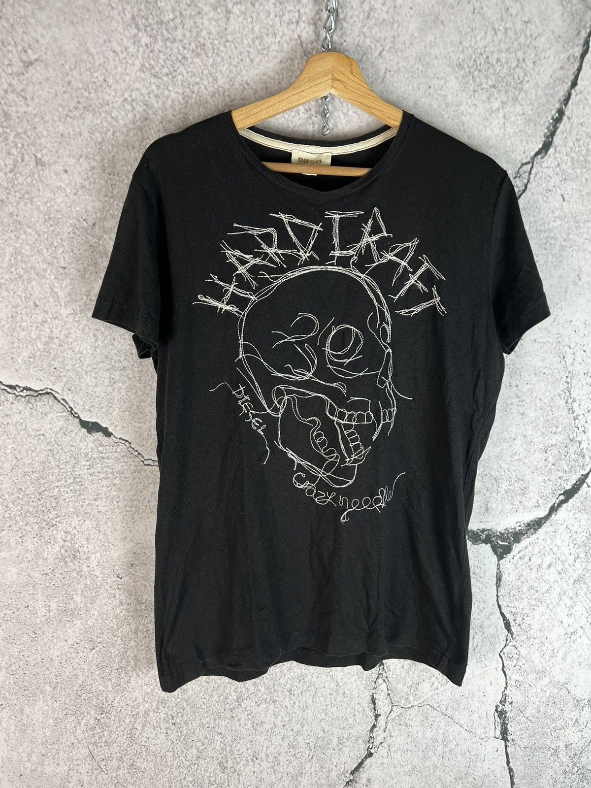 Diesel Diesel Vintage T-shirt Y2k Style Gladiator Pank Logo Size XL Size US M / EU 48-50 / 2 - 1 Thumbnail