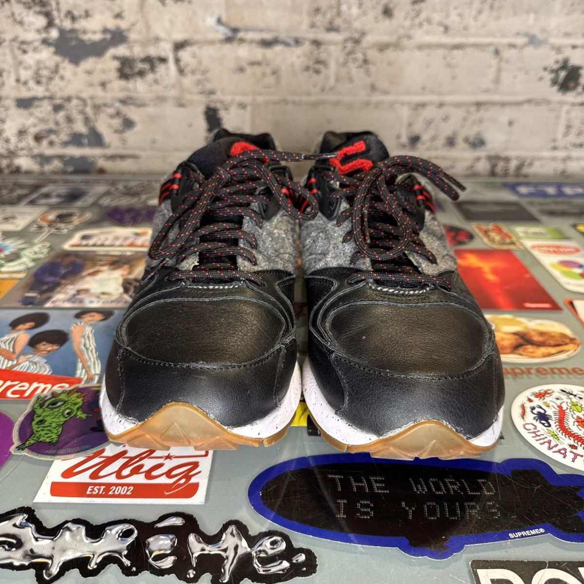 Saucony Saucony Grid 9000 Letterman Black Wool Sz 9.5 No Box Size US 9.5 / EU 42-43 - 4 Thumbnail