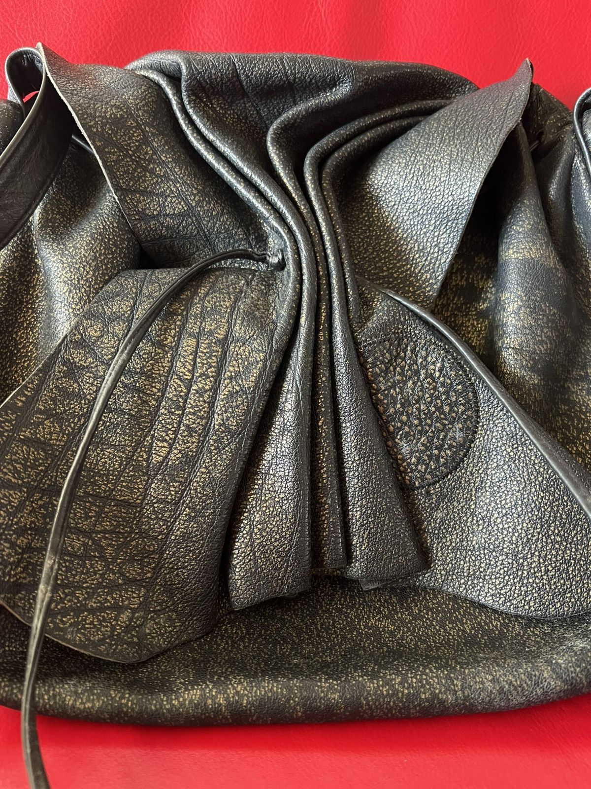 Other Carlos Falchi Vintage Black Leather Butterfly Bag USA made Size ONE SIZE - 9 Thumbnail