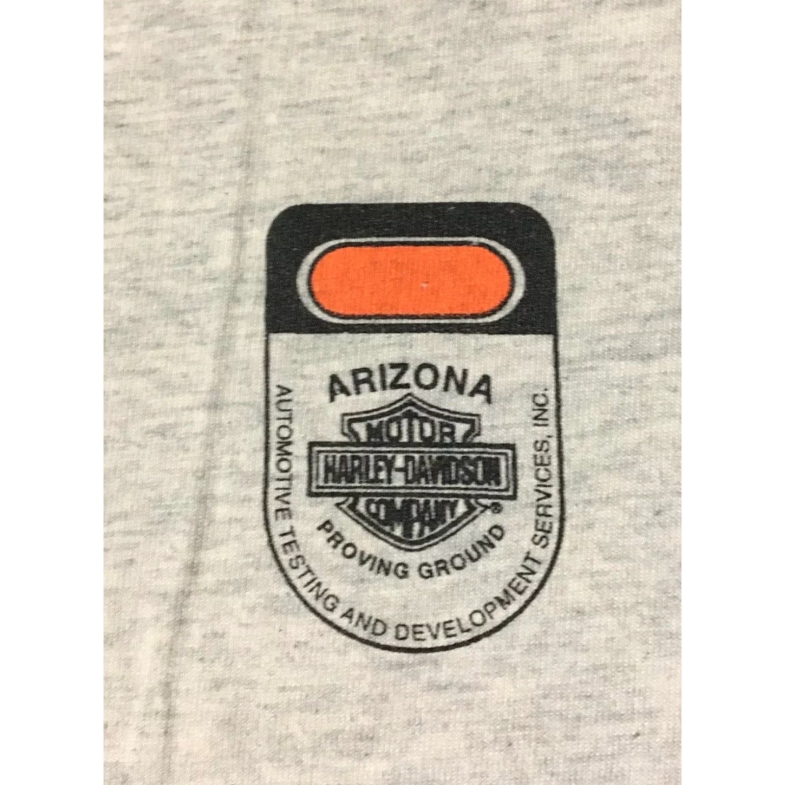 Fruit Of The Loom VINTAGE Harley Davidson Arizona Testing & Development Facility Faded Shirt XL Gray Men Graphic Tee 90s Biker Punk Grunge Rockabilly 2000s? Size US XL / EU 56 / 4 - 2 Thumbnail
