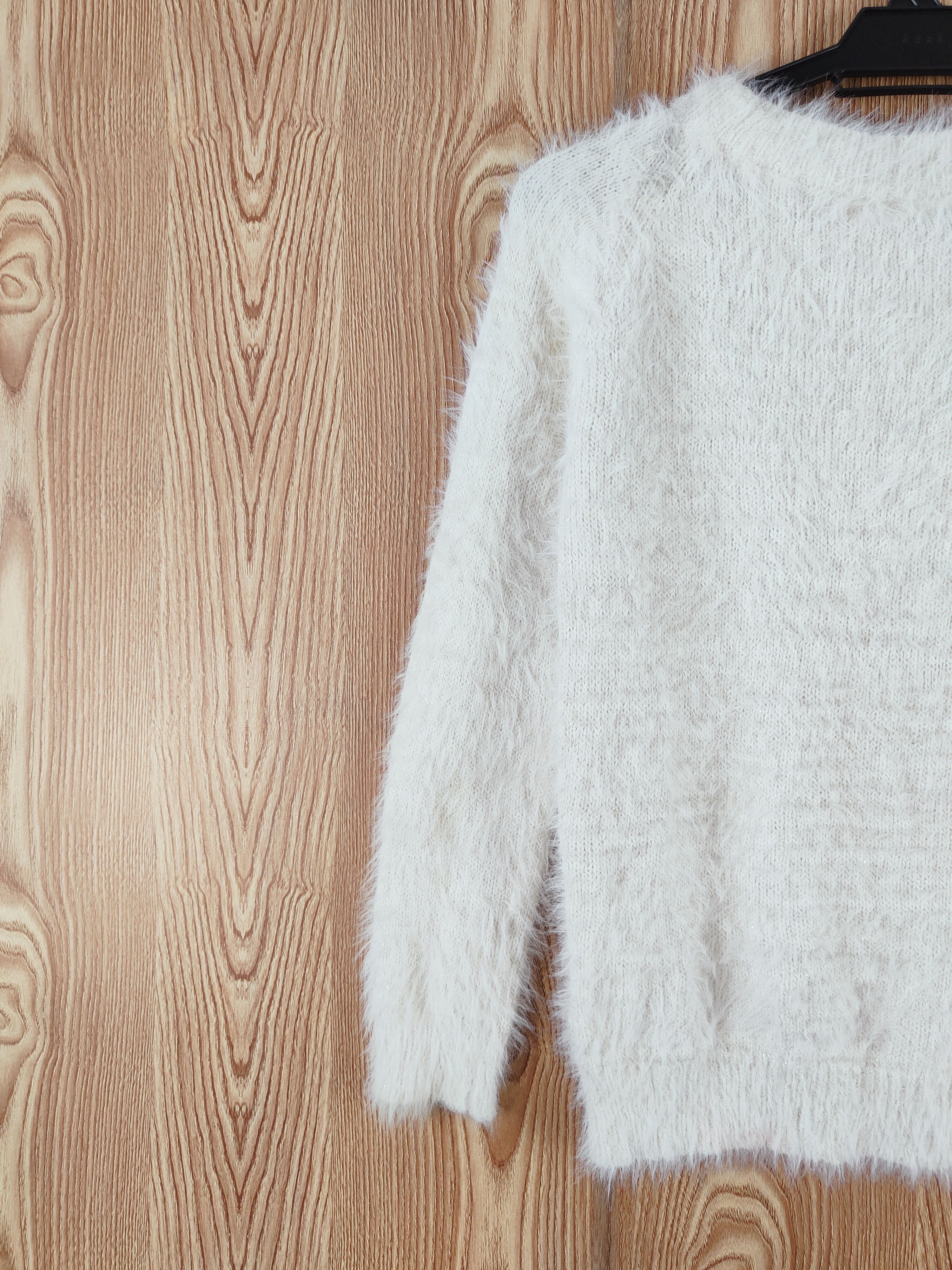 Japanese Brand × Vintage MS Cream Fur Mohair Knitwear Size M / US 6-8 / IT 42-44 - 8 Thumbnail
