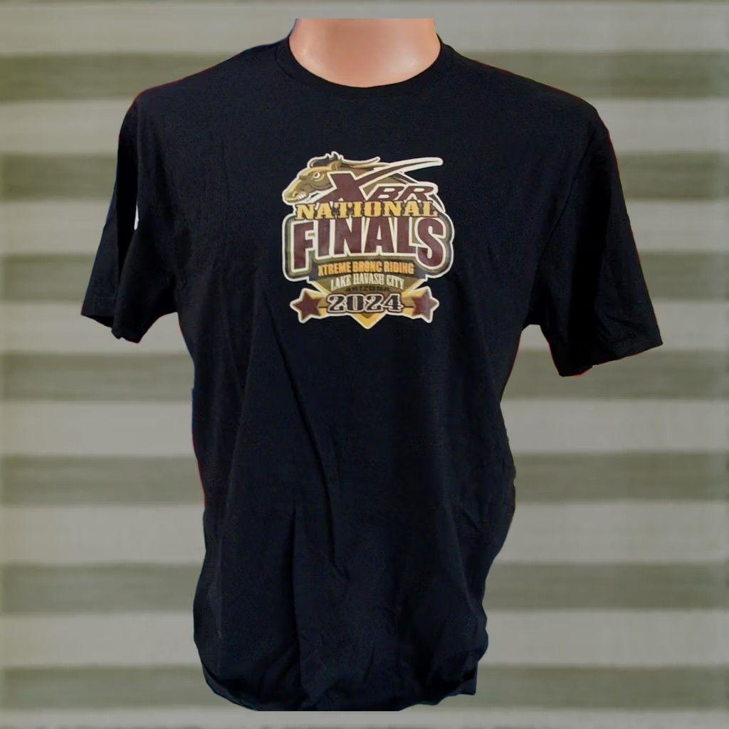 Gildan XTREME BRONC RIDING t Shirt Men's XL RODEO National Finals 2024 Lake Havasu XBR Size US XL / EU 56 / 4 - 1 Thumbnail