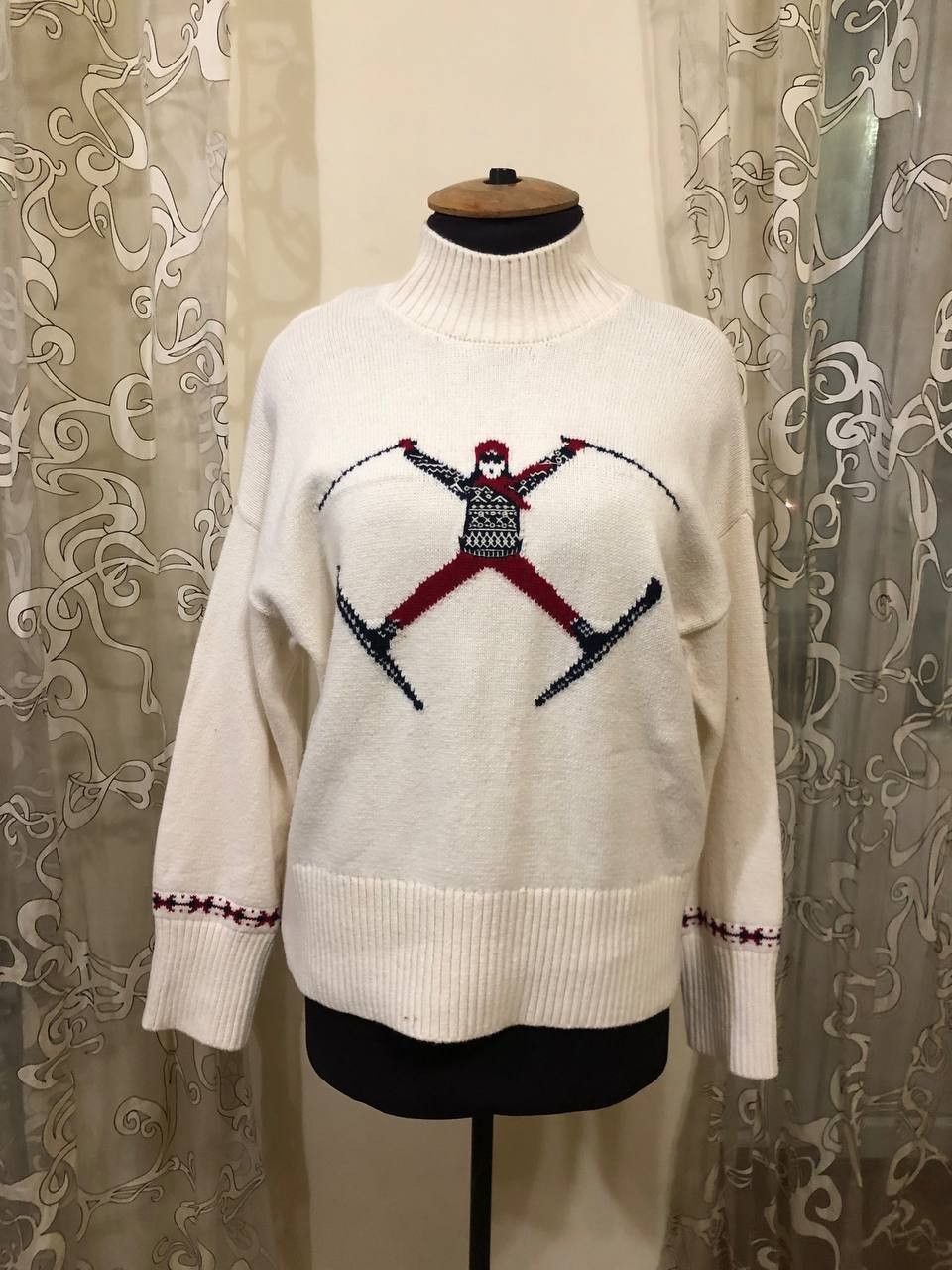 Other Joules Womens Abigail High Intarsia Sky Jumper Colour Cream Size L / US 10 / IT 46 - 1 Thumbnail