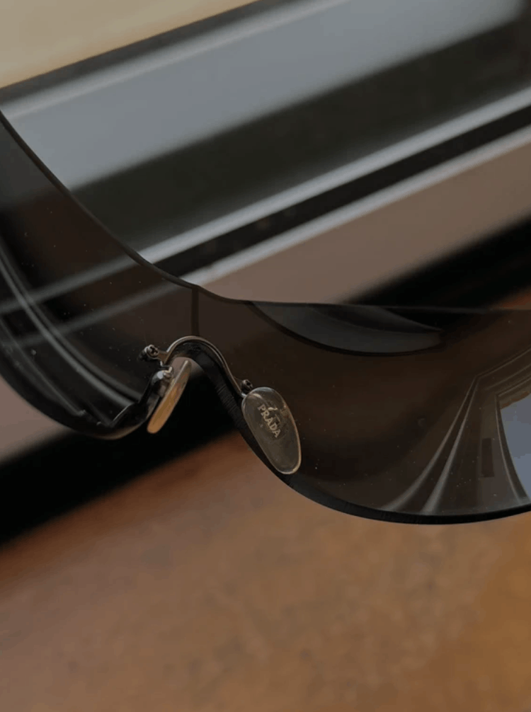 Prada PRADA Sunglasses SPR Flame Star Wrap Star Rimless Luna Rossa Size ONE SIZE - 3 Thumbnail