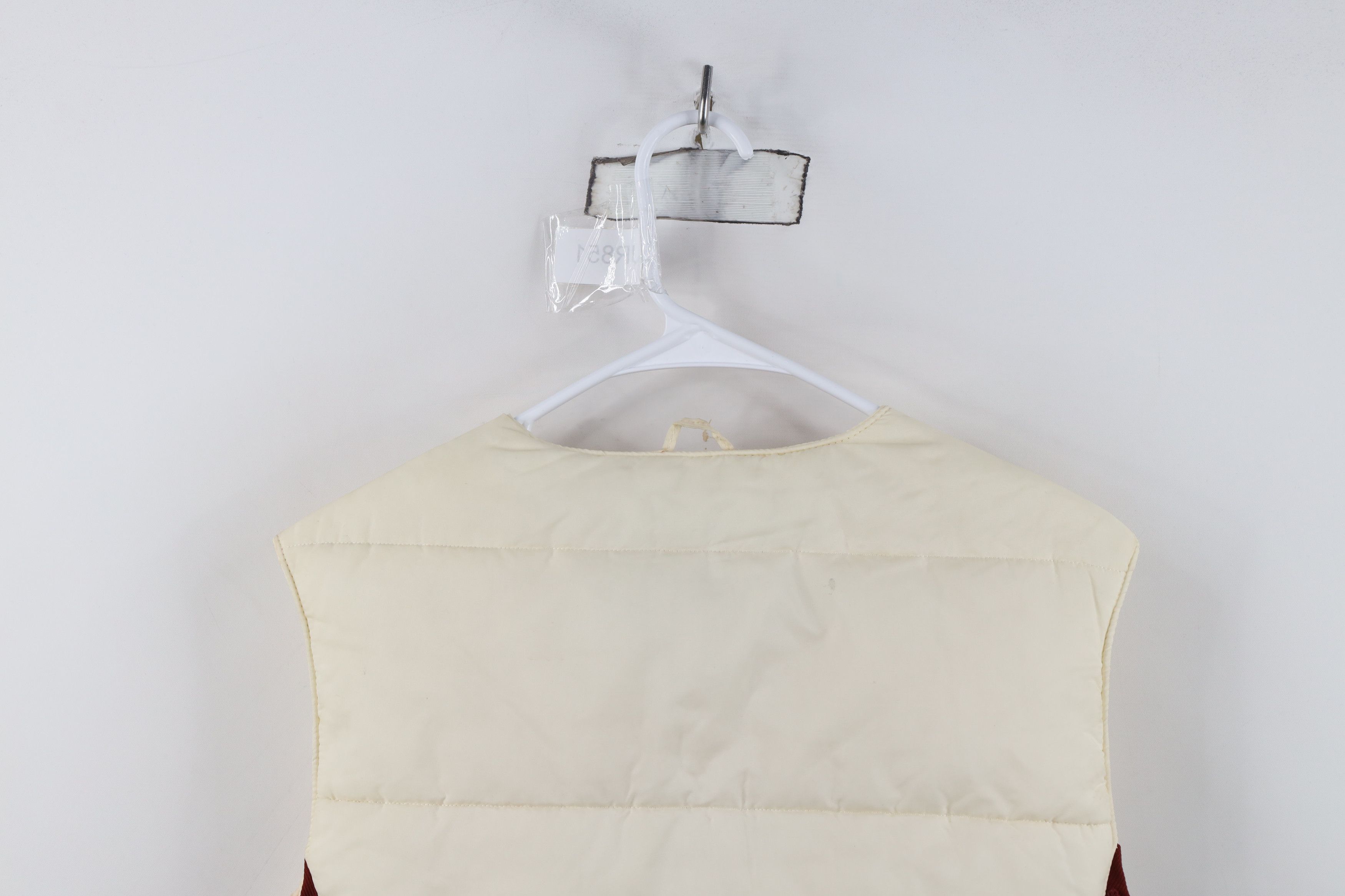 Vintage Vintage 70s Streetwear Full Zip Puffer Vest Jacket Cream Size M / US 6-8 / IT 42-44 - 14 Thumbnail