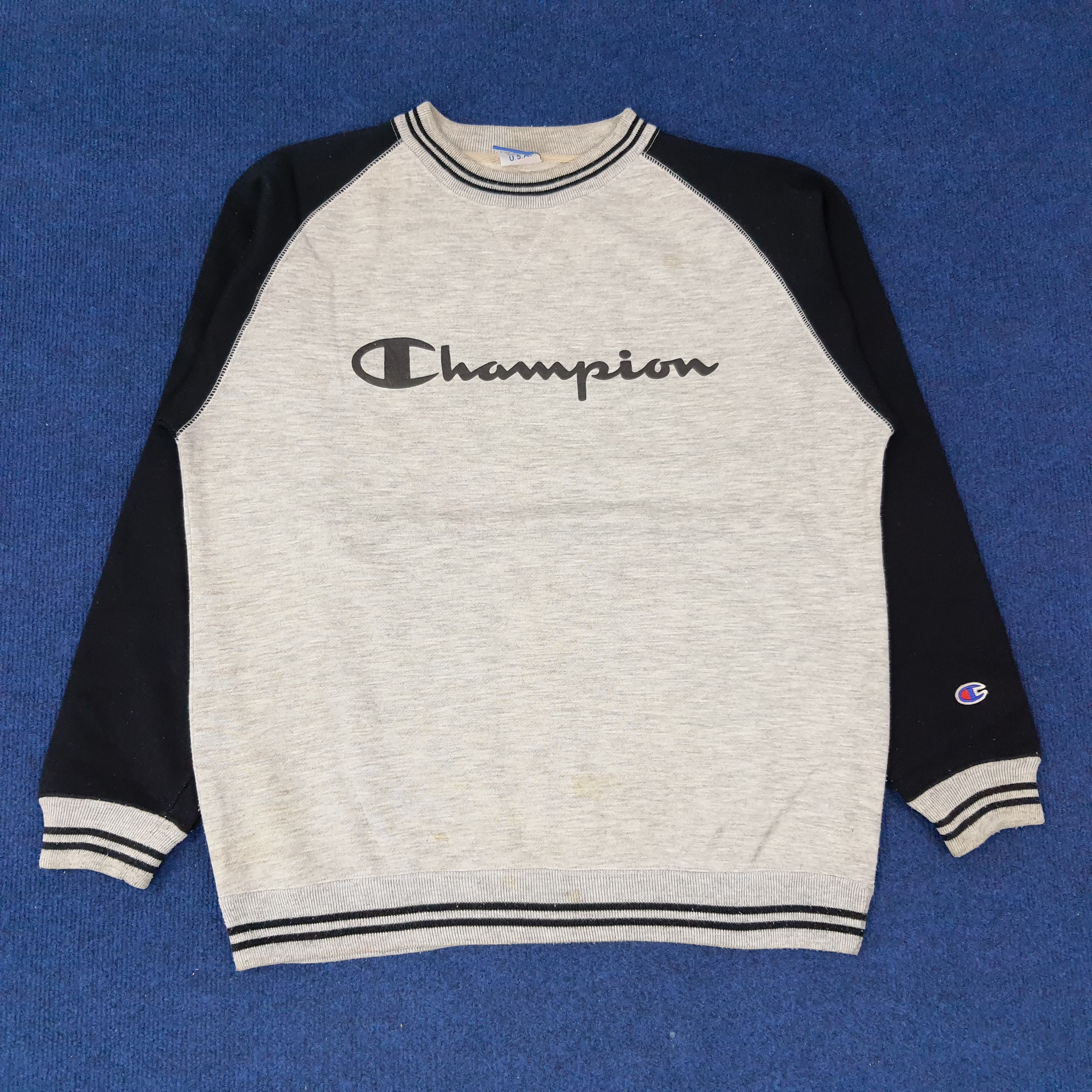 Champion × Vintage Vintage Champion USA Spell Out Raglan Sweatshirt C230N15 Size US M / EU 48-50 / 2 - 1 Thumbnail