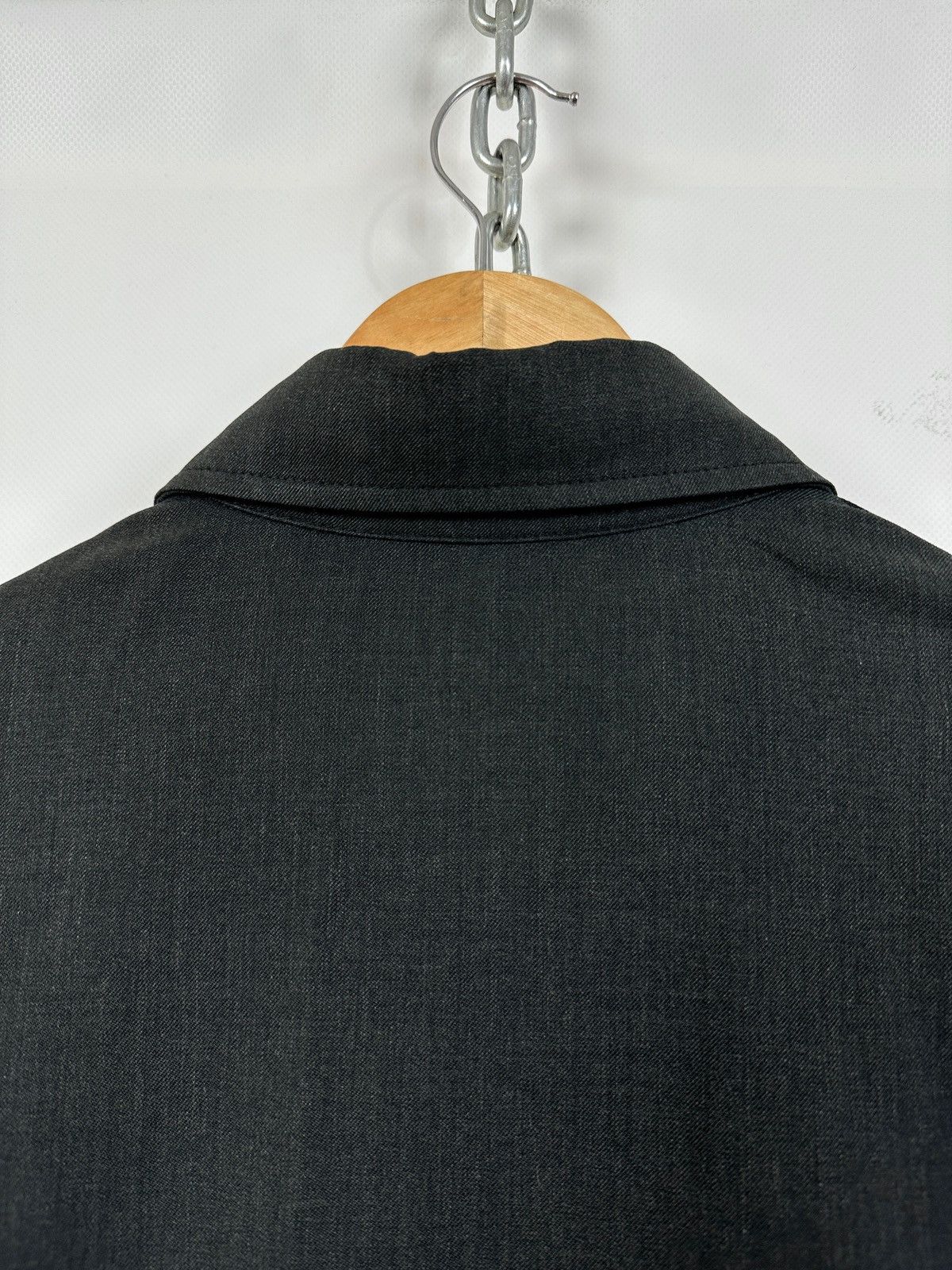 Prada Vintage Prada Technical Zip/Button Wool Shirt Size US L / EU 52-54 / 3 - 16 Thumbnail