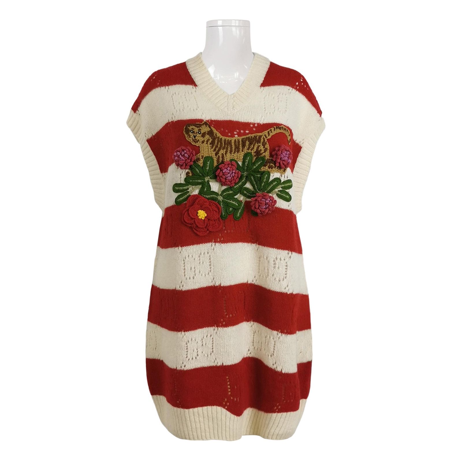 Gucci Gucci Chinese New Year Wool Striped Tiger Vest S Size S / US 4 / IT 40 - 1 Thumbnail