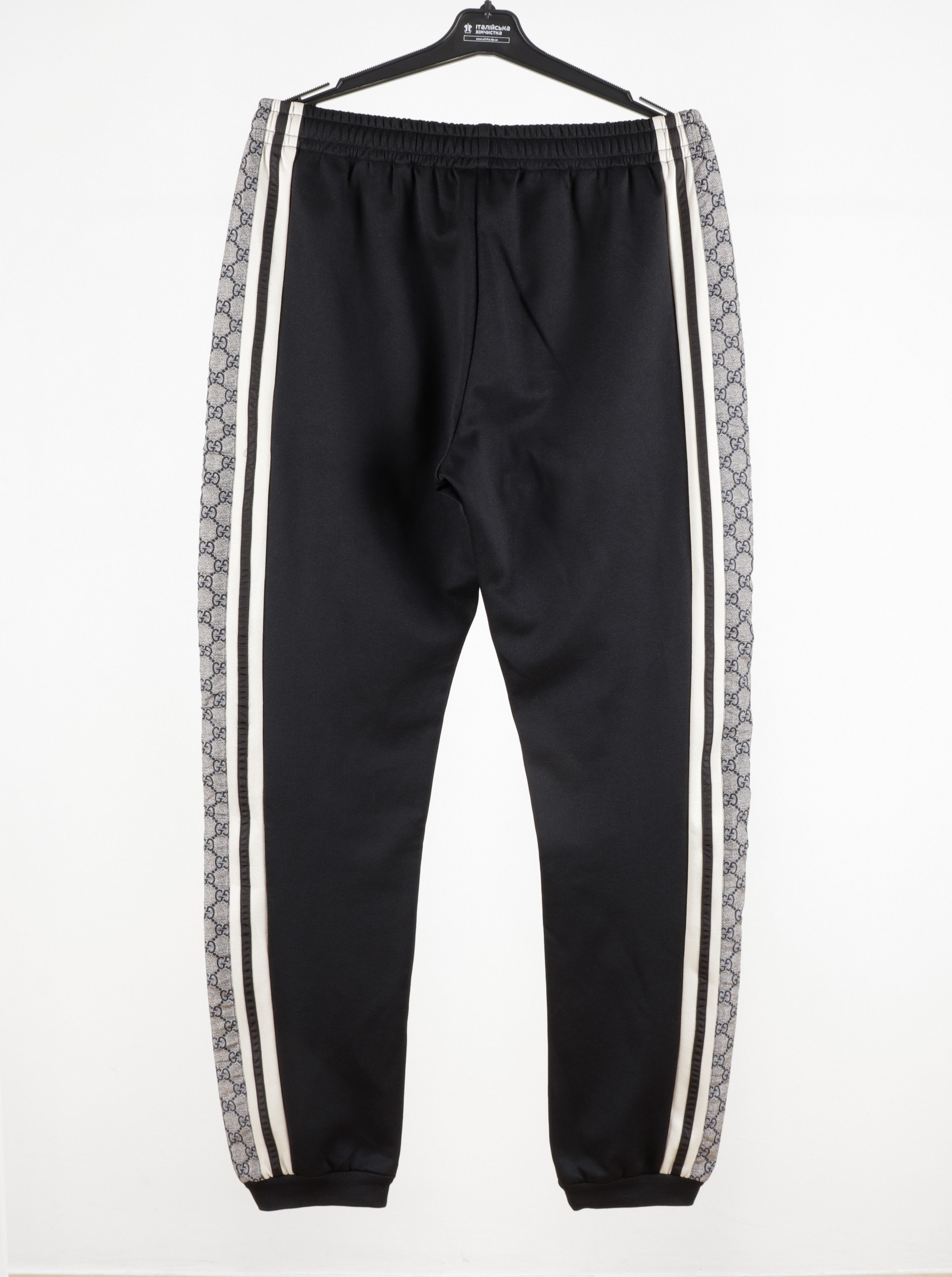Gucci GUCCI Size S Black GG Monogram Striped Jersey Track Pants Size US 30 / EU 46 - 12 Thumbnail