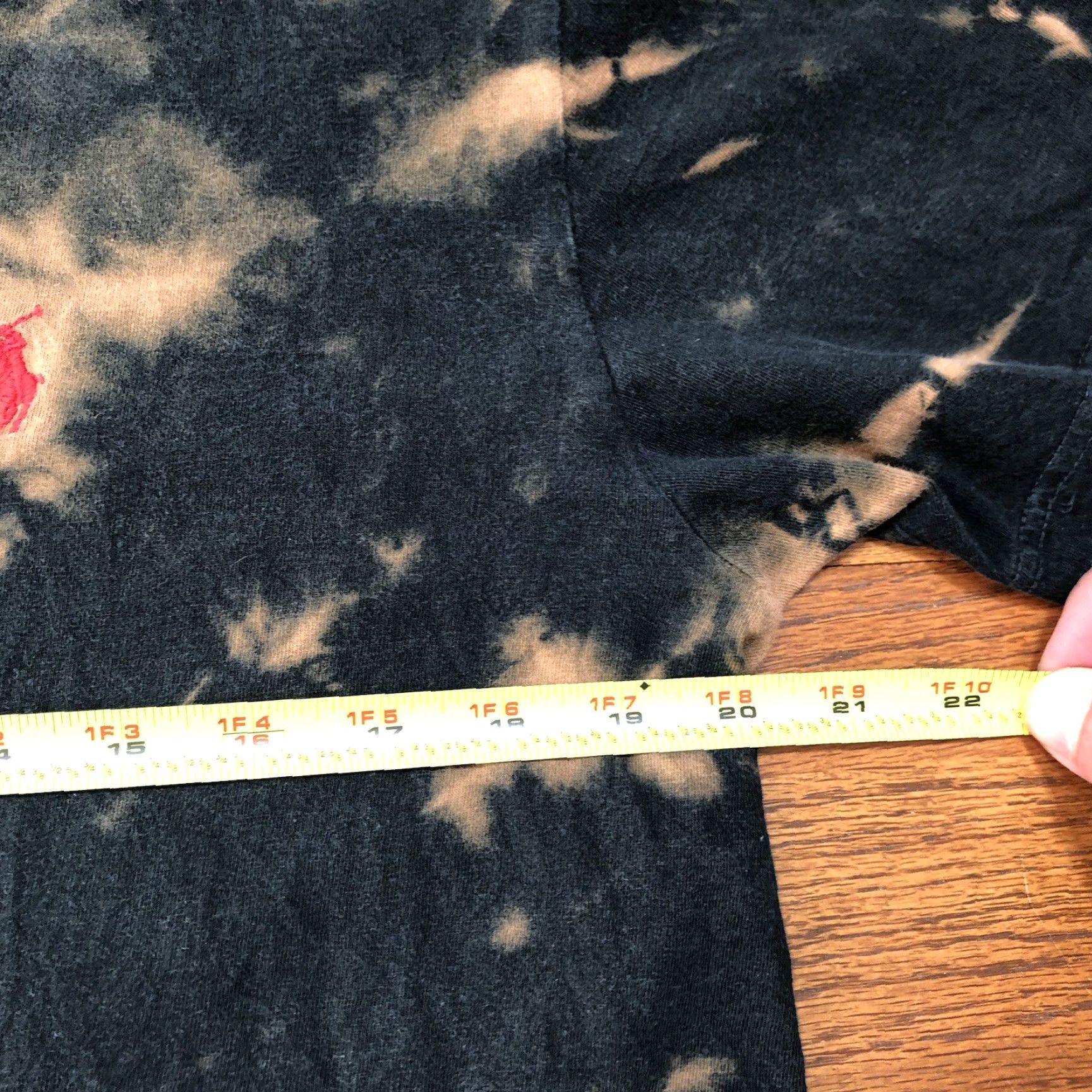 Polo Ralph Lauren VINTAGE Polo Ralph Lauren T-Shirt Classic, Tie Dye, Black, Cotton, Short Sleeve, Crew Neck, S, Men, Regular Fit, Acid Wash, 80s/90s Theme Size US S / EU 44-46 / 1 - 7 Thumbnail