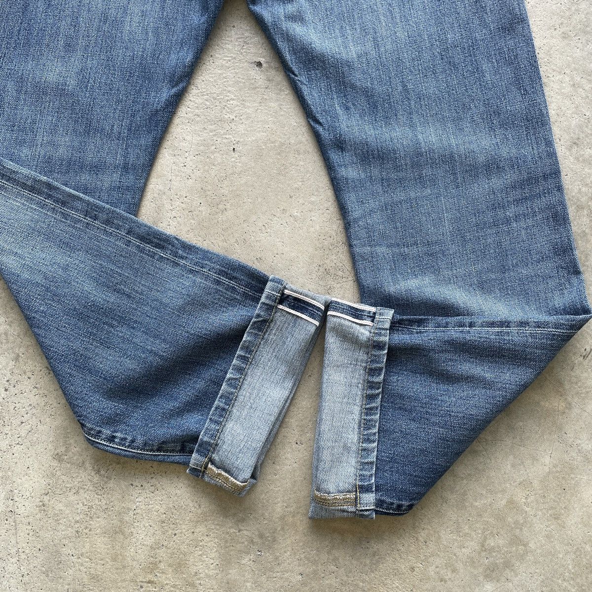 Japanese Brand Vintage Japanese Selvedge Distressed Faded Jeans Denim Pants Size US 33 - 8 Thumbnail