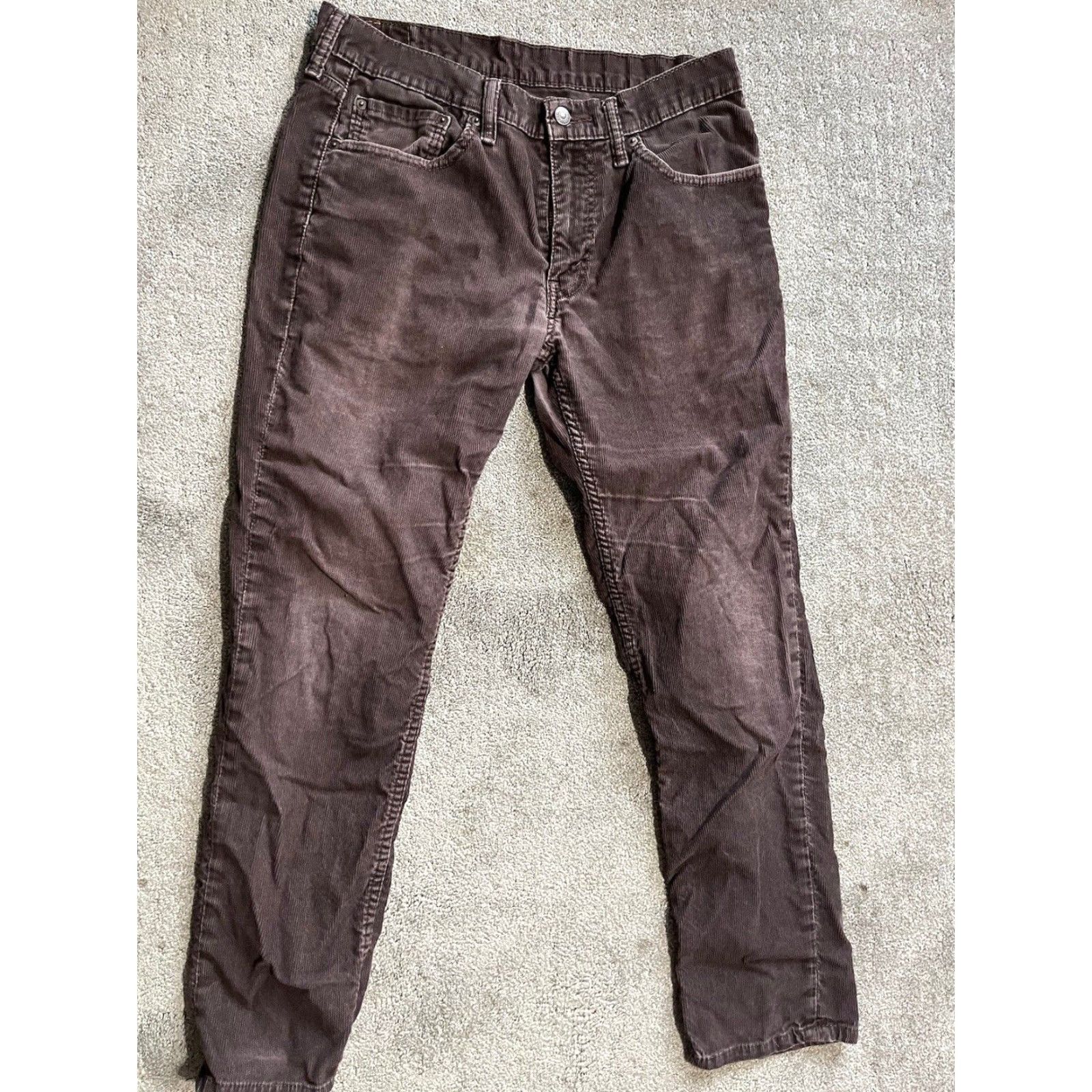 Levi's Levi's 511 Pants Slim Regular Chino Corduroy Brown Mens 32x30 Size US 32 / EU 48 - 3 Thumbnail