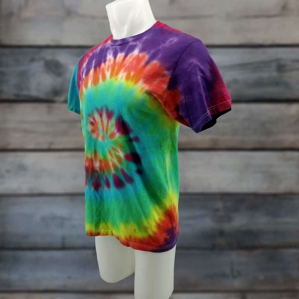 Fruit Of The Loom Fruit Of The Loom Colorful Tie Die T Shirt Hippie Cotton Unisex Sz Medium M Multicolor Tie Dye Casual Shirts Womens/Mens Size M / US 6-8 / IT 42-44 - 1 Thumbnail