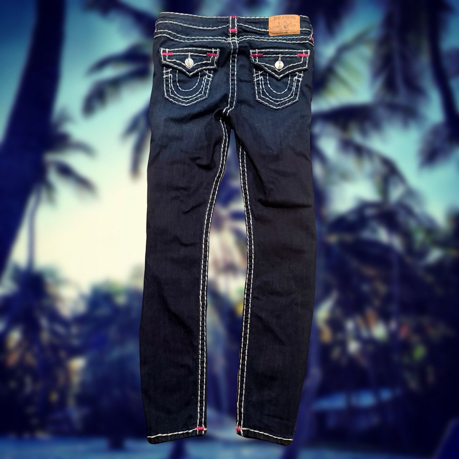 True Religion womens true religion super t stitch jeans skinny fit Size 30" / US 8 / IT 44 - 1 Thumbnail