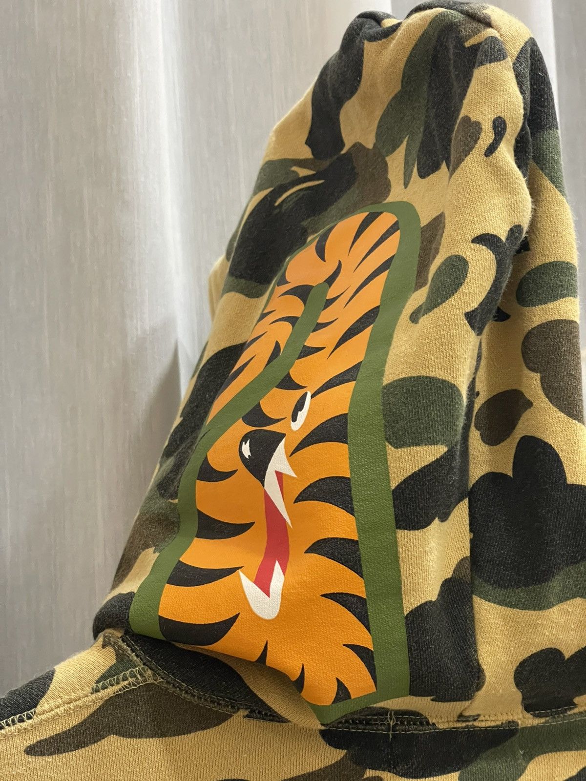 Bape BAPE WGM 1st Yellow Camo Shark Full Zip Hoodie Size US XL / EU 56 / 4 - 6 Thumbnail