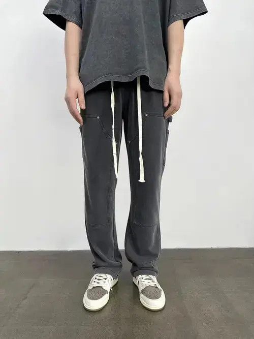 Designer sports faded double knee pants Size US 32 / EU 48 - 3 Thumbnail