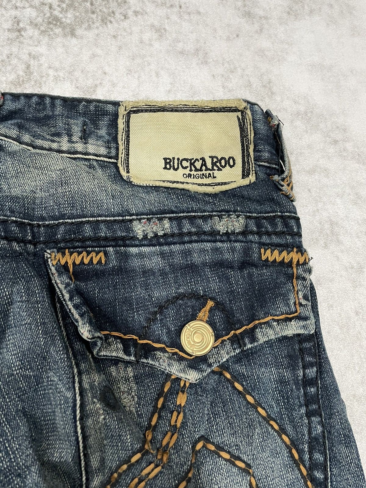 If Six Was Nine × Japanese Brand × Le Grande Bleu (L.G.B.) 2000s Flared buckaro acid wash japan denim pants y2k style Size US 31 - 7 Thumbnail
