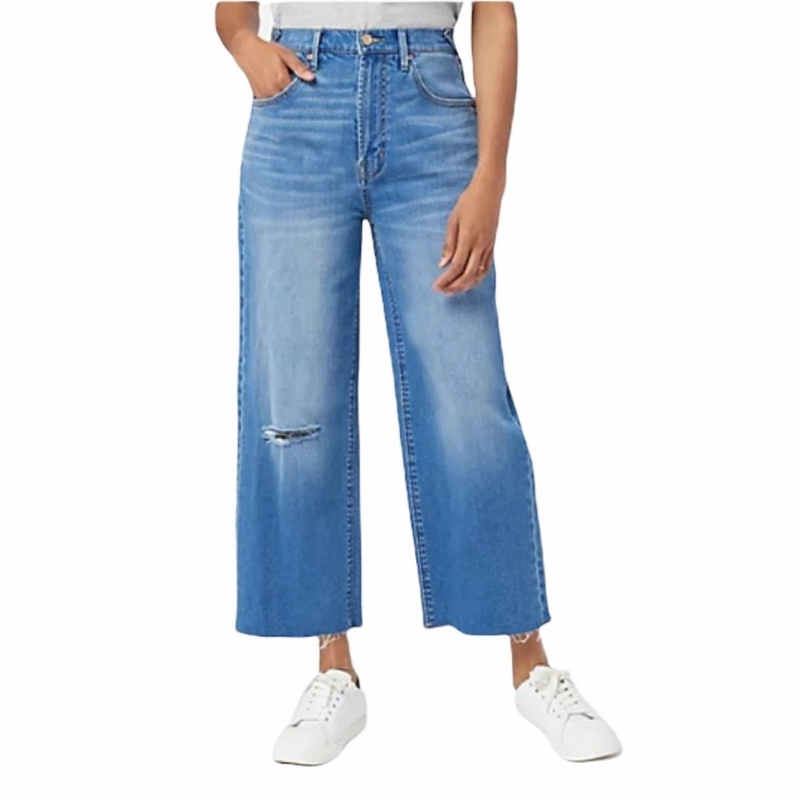 Other Serra Retreat Joie Tucker Wide Leg High Rise Jeans Sz 0 Size 25" / US 0 / IT 36 - 9 Thumbnail