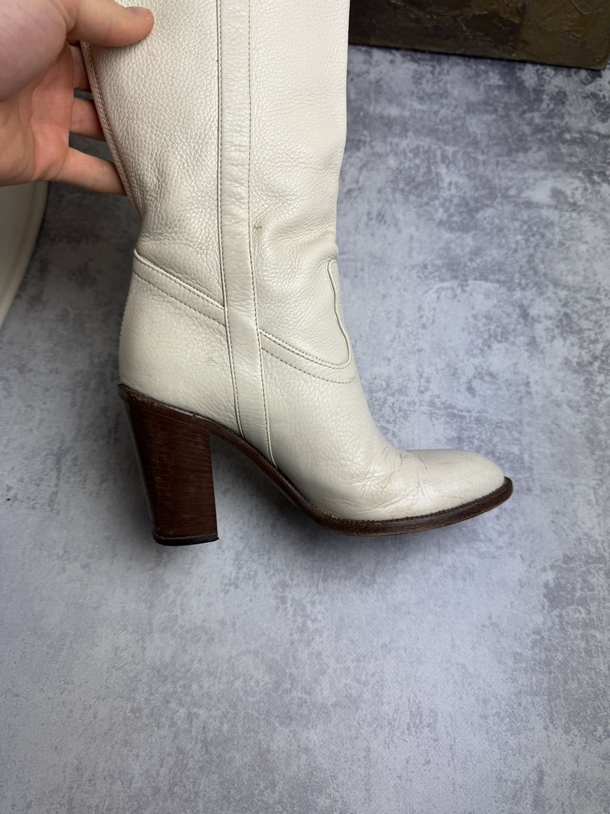 Gucci Gucci Designer Rare Cowboys Leather High Vintage Heels Boots Size US 6 / IT 36 - 15 Thumbnail