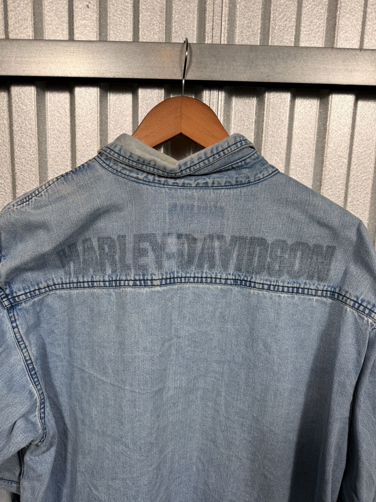 Harley Davidson Insane Vintage Harley Davidson Sun Faded Button Up Western S Size US L / EU 52-54 / 3 - 10 Thumbnail
