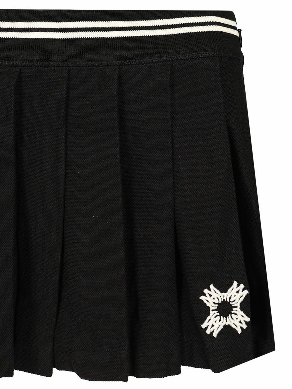 Amiri o1s1wg110126 MA Quad Pleated Mini Skirt in Black Size 26" / US 2 / IT 38 - 4 Thumbnail