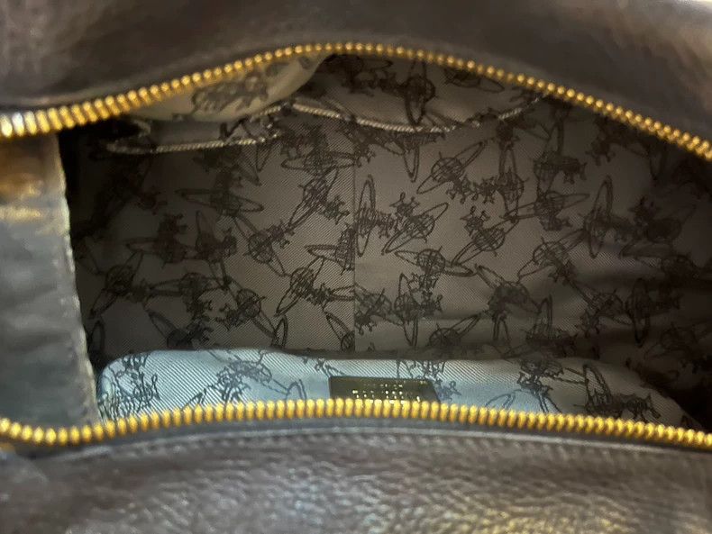 Vivienne Westwood Vivienne Westwood size os Mid-old black and gray canvas han Size ONE SIZE - 3 Thumbnail