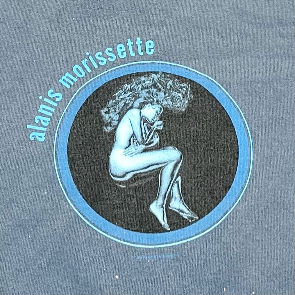 image of Band Tees x Tour Tee Vintage 90's Alanis Morisette Tour Tee! in Blue, Men's (Size XL)